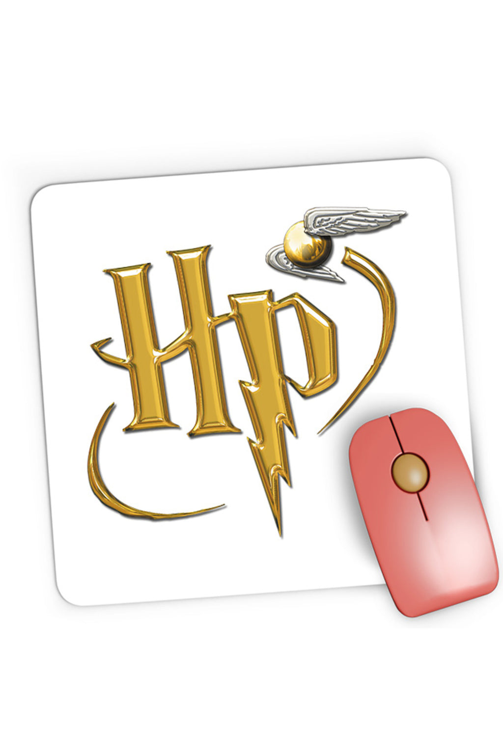Mousepad Gaming Harry Potter UK Logo Spirit Fly Mark Golden, 21x19 cm