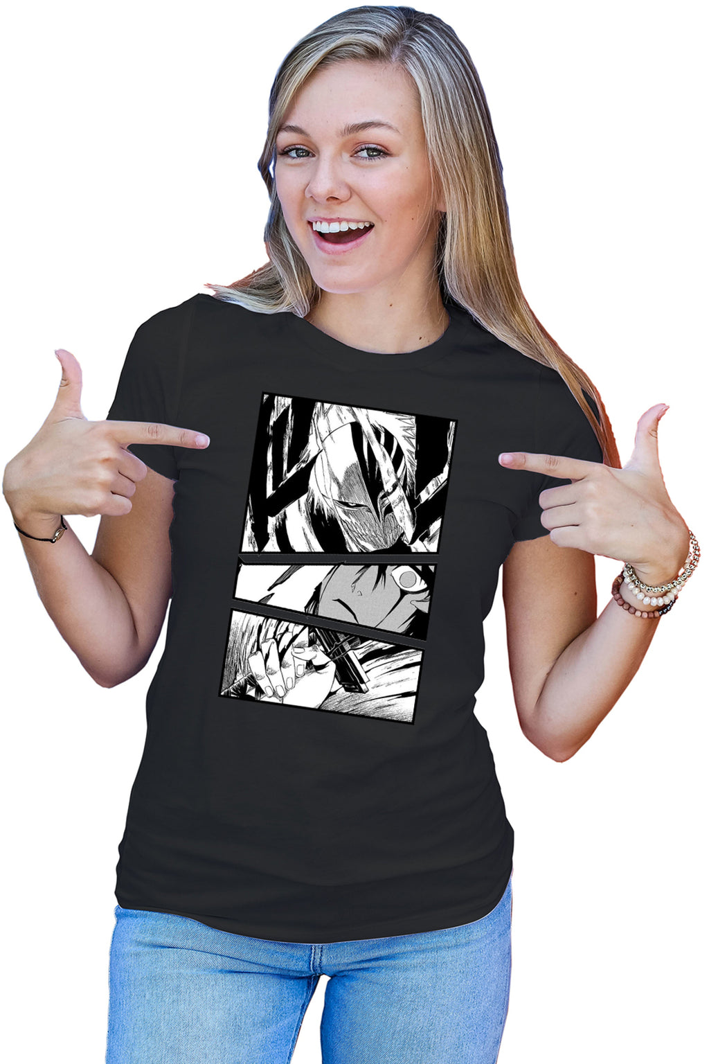 Tricou dama Bleach Ichigo Kurosaki Rukia Psiho