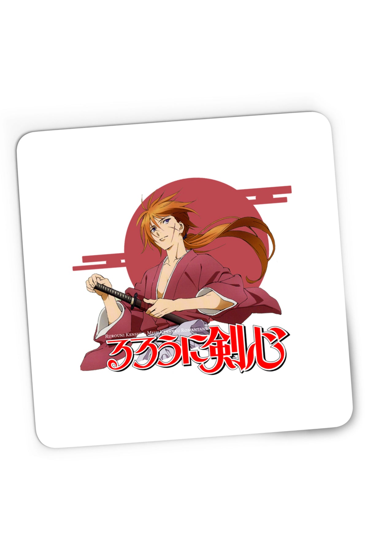 Mousepad Gaming Rurouni Kenshin Japan Sun Samurai Kenji, 21x19 cm