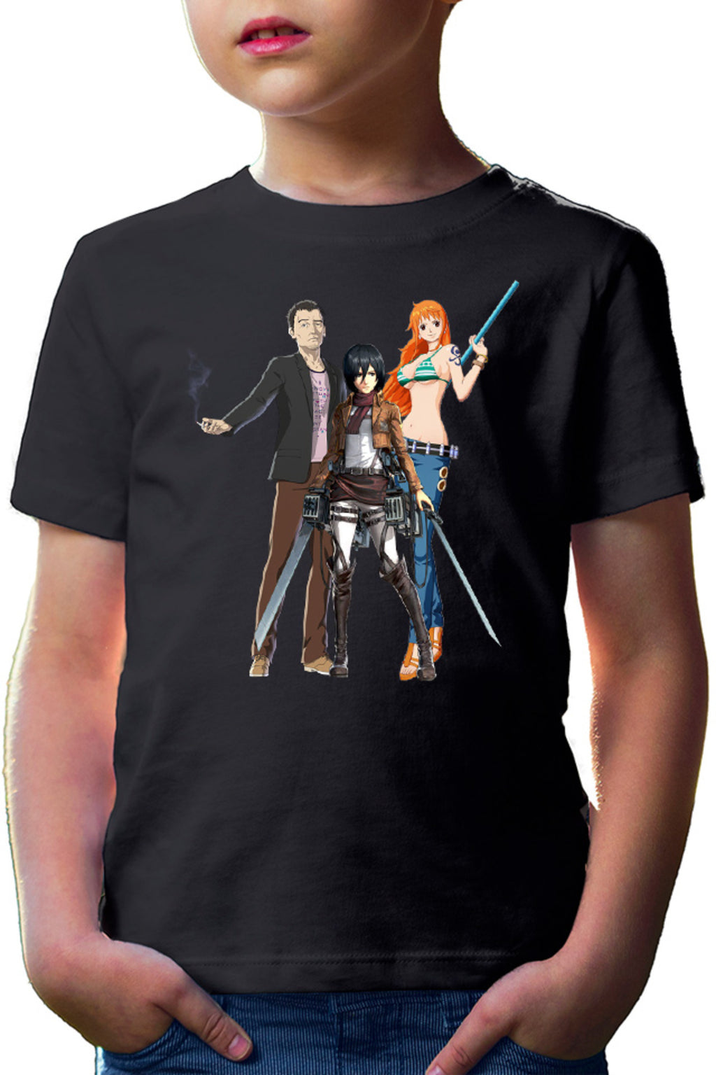 Tricou copii Ajin Ogura Ikuya AOT Mikasa One Piece