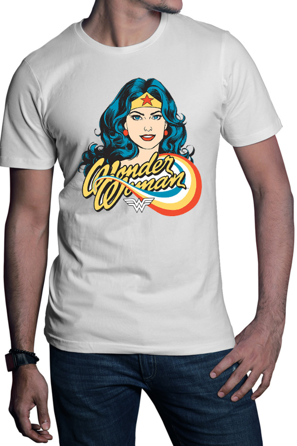 Tricou barbati Wonder Woman Retro Comics Star Beautiful Power