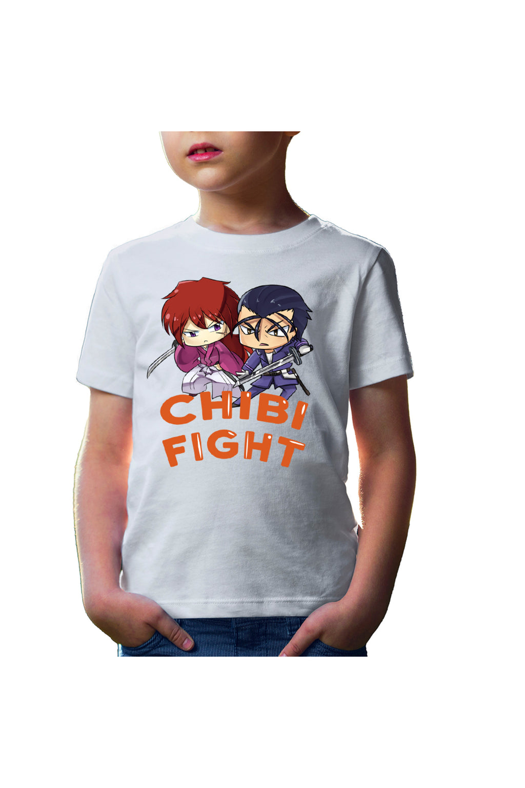 Tricou copii Rurouni Kenshin Chibi Fight Kenshin Hajime