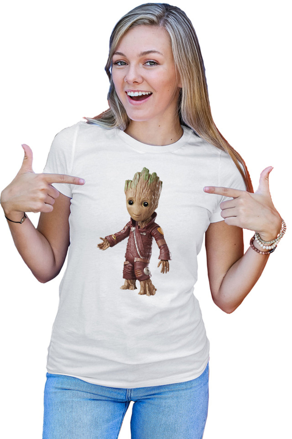 Tricou dama Baby Groot Small Plant Marvel Universe Superheroes