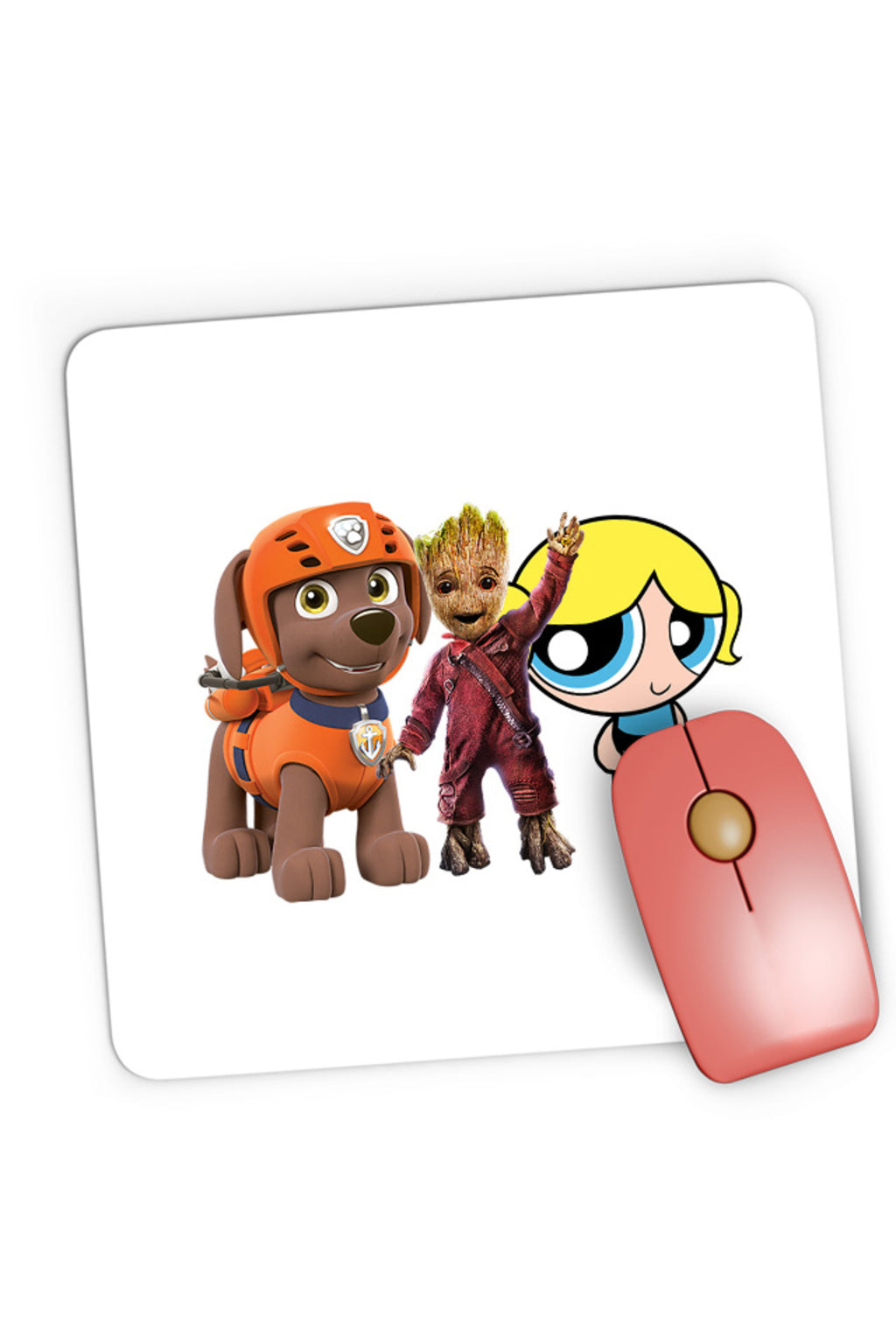 Mousepad Gaming Baby Groot Bubble Paw Patrol Dog Blonde PowerPuff, 21x19 cm