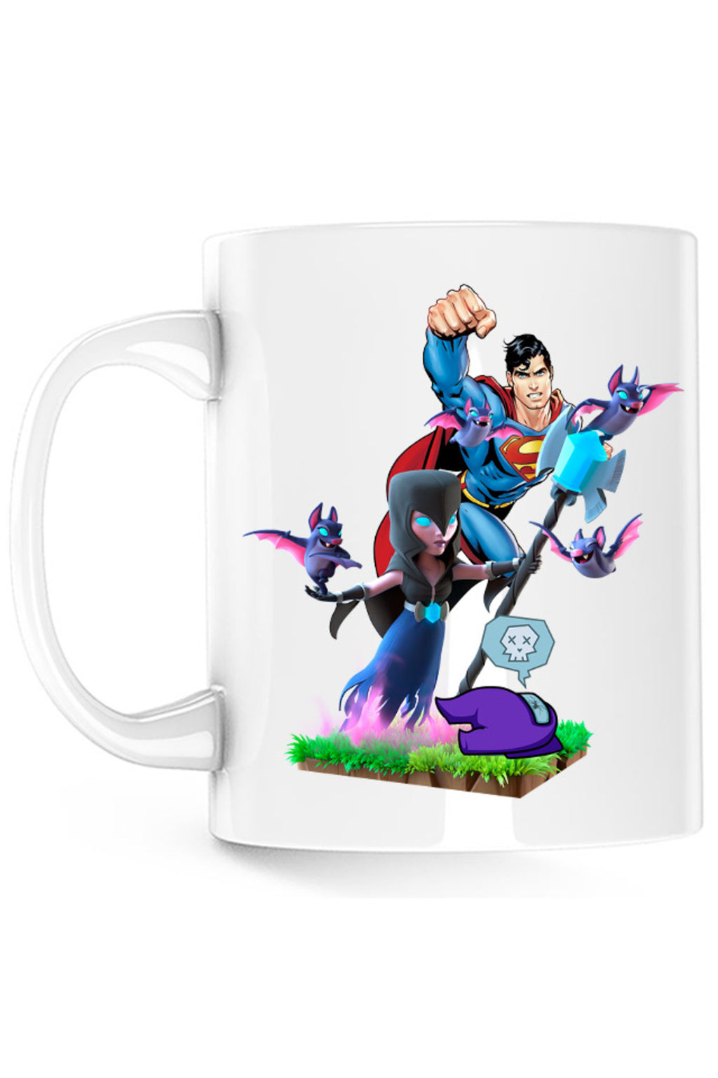 Cana Clash of Clans Superman Among Us Crash Bats Fly Magic, alba, 330 ml