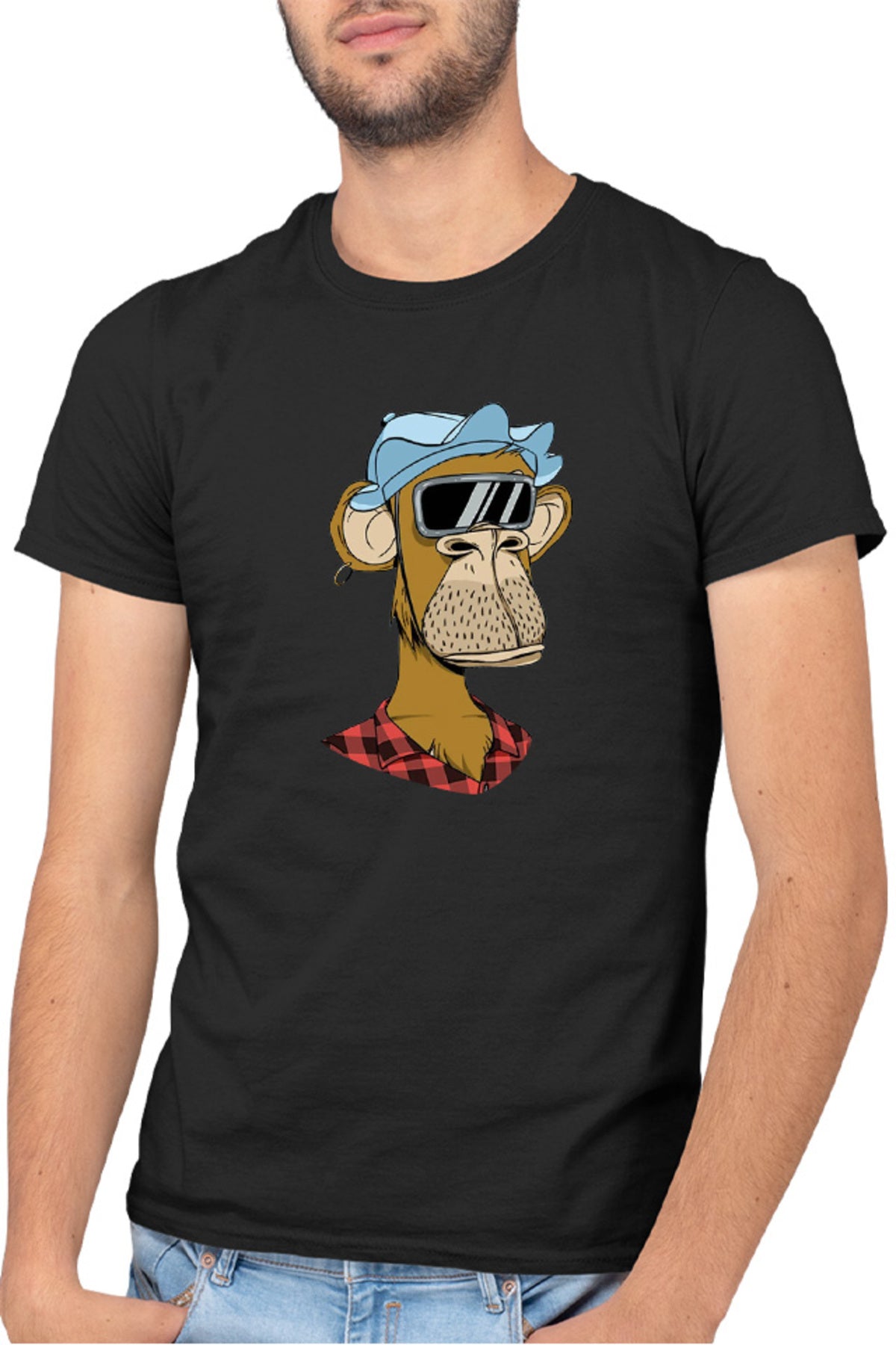 Tricou barbati NFT Monkey Pyramid Thief Crypto Coin