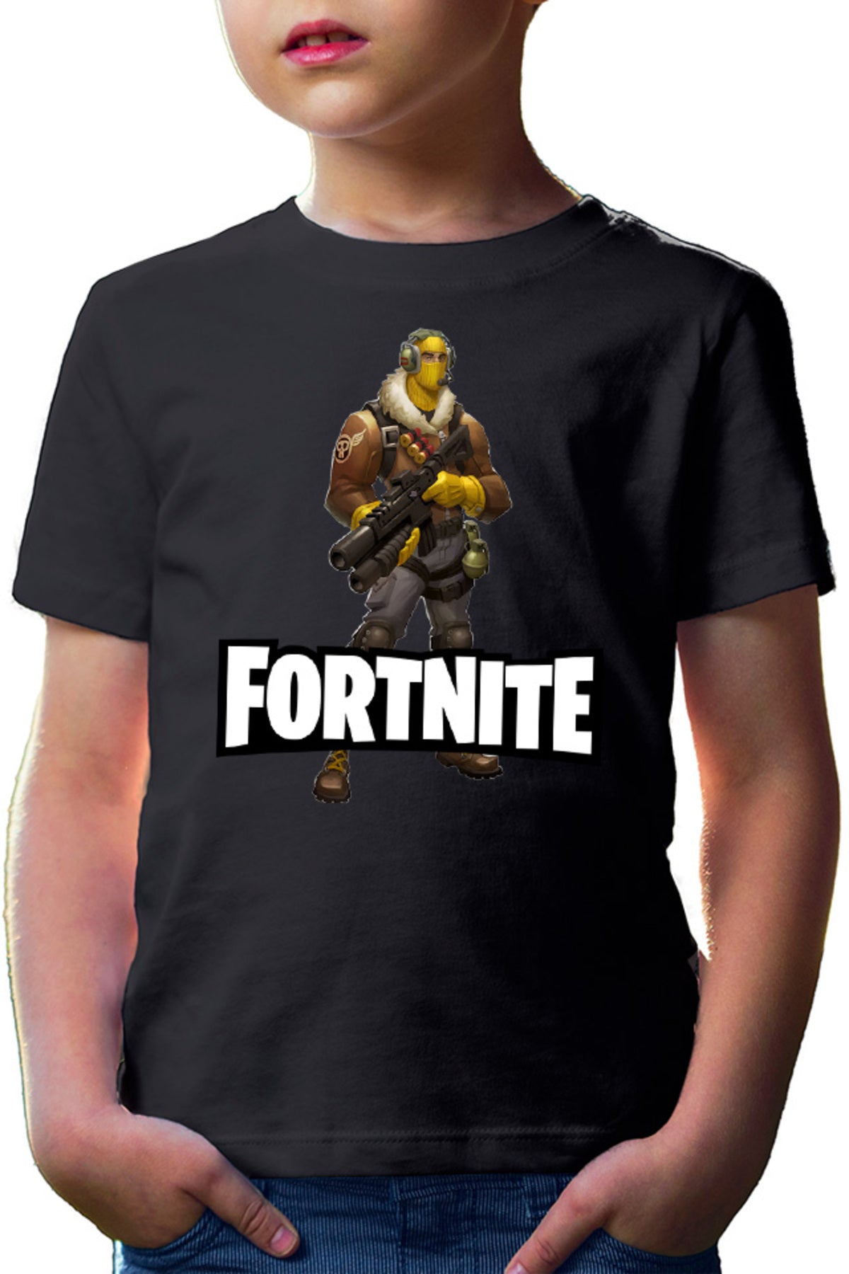 Tricou copii Fortnite Mask Male Arena Zone Gameplay Pro