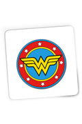 Mousepad Gaming Wonder Woman Logo Symbol Stars Flag Round Marvel DC, 21x19 cm