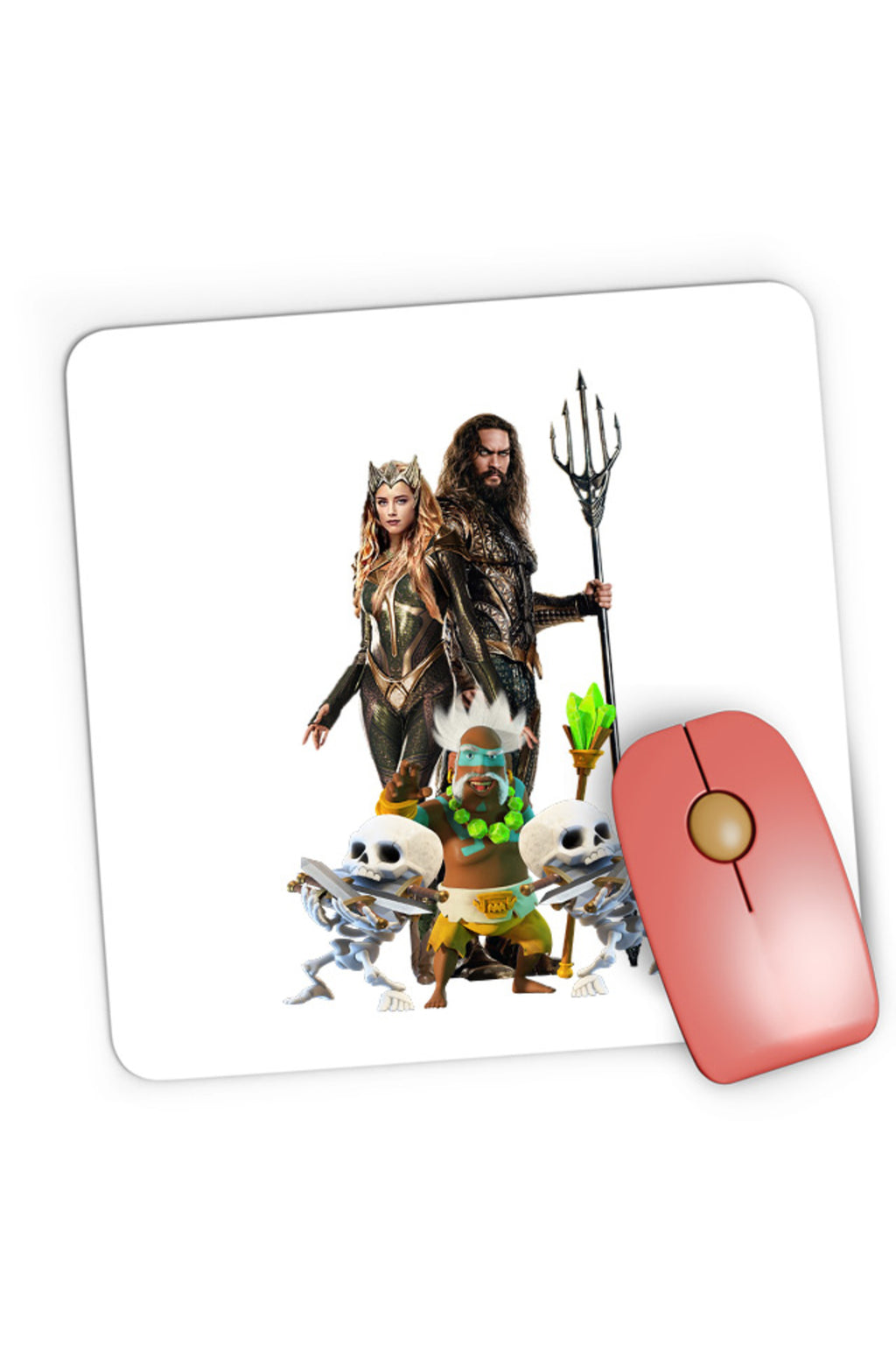 Mousepad Gaming Aquaman Brawl Stars Gameplay Strategy Clash Royale, 21x19 cm