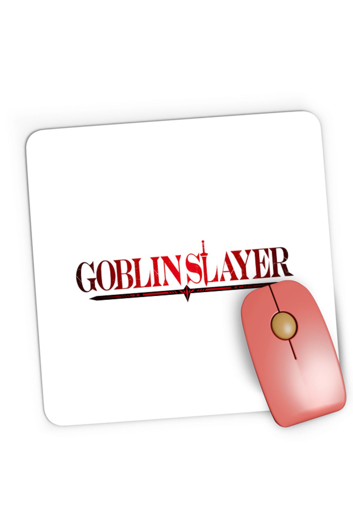 Mousepad Gaming Goblin Slayer Logo Kumo Kagyu Light Novel Anime Manga, 21x19 cm