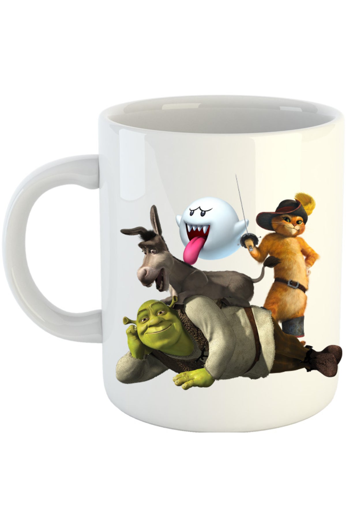Cana Shrek Mario Cat Donkey Ghost, alba, 330 ml