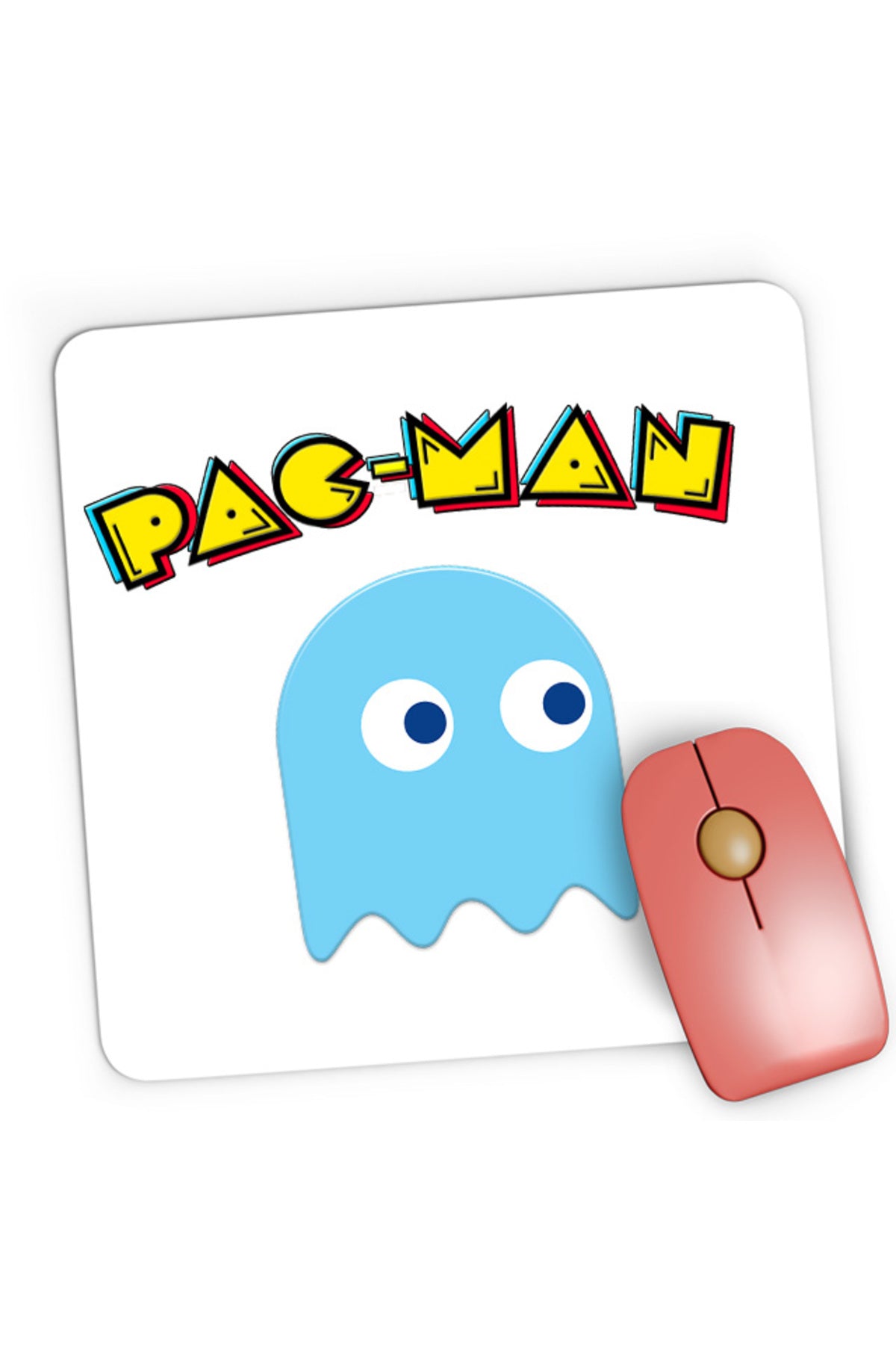 Mousepad Gaming Pac Man Blue Ghost Monster Logo, 21x19 cm
