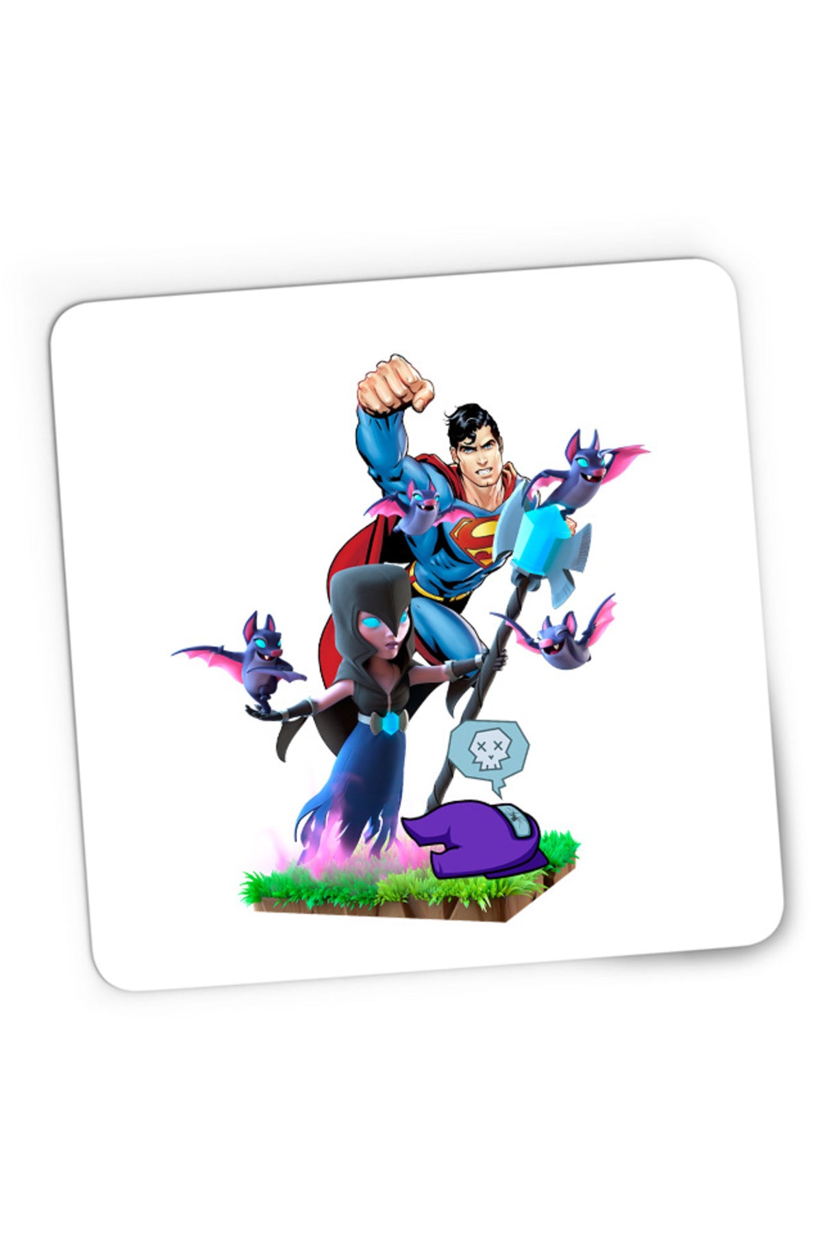 Mousepad Gaming Clash of Clans Superman Among Us Crash Bats Fly Magic, 21x19 cm