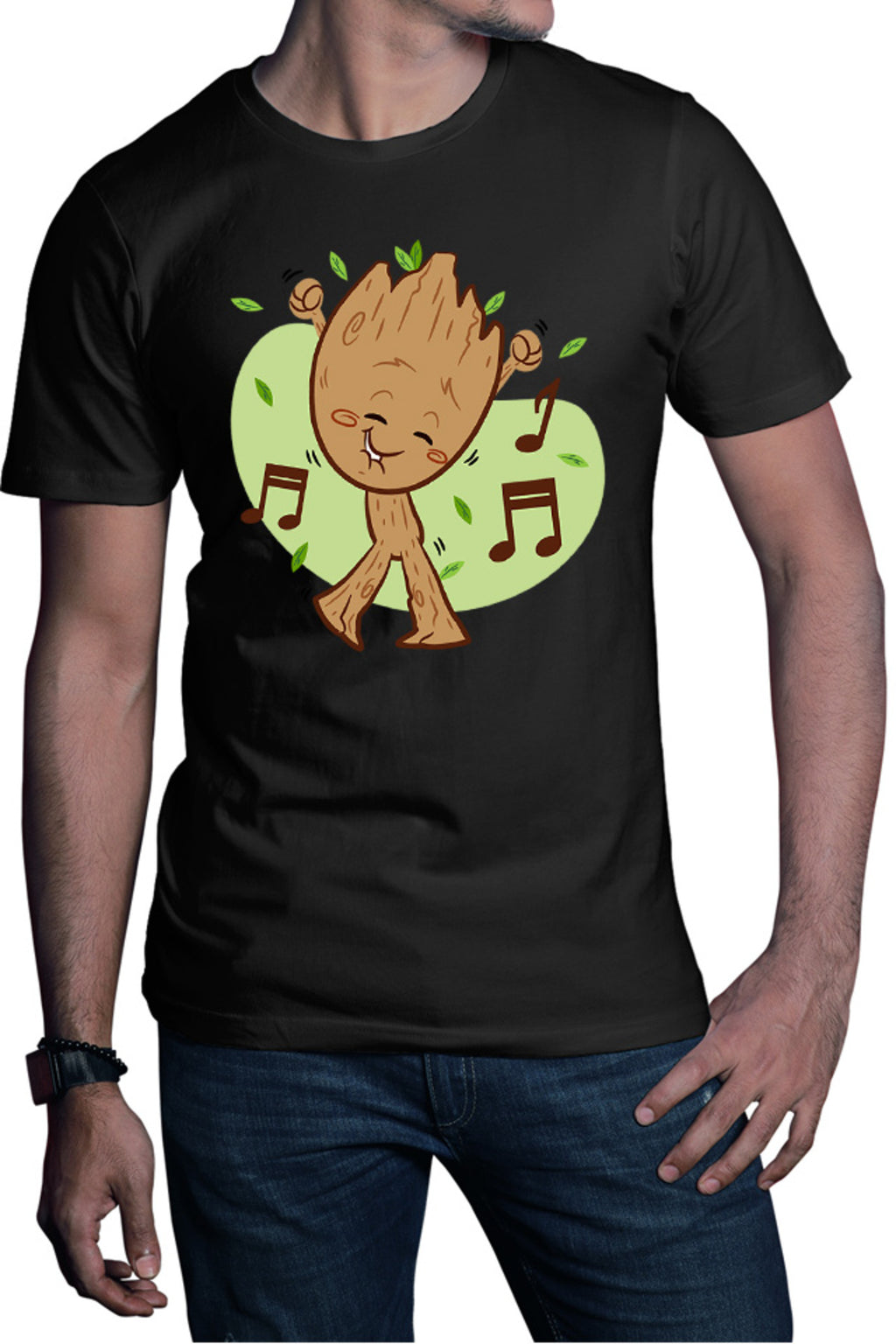Tricou barbati Baby Groot Music Love Dance Marvel