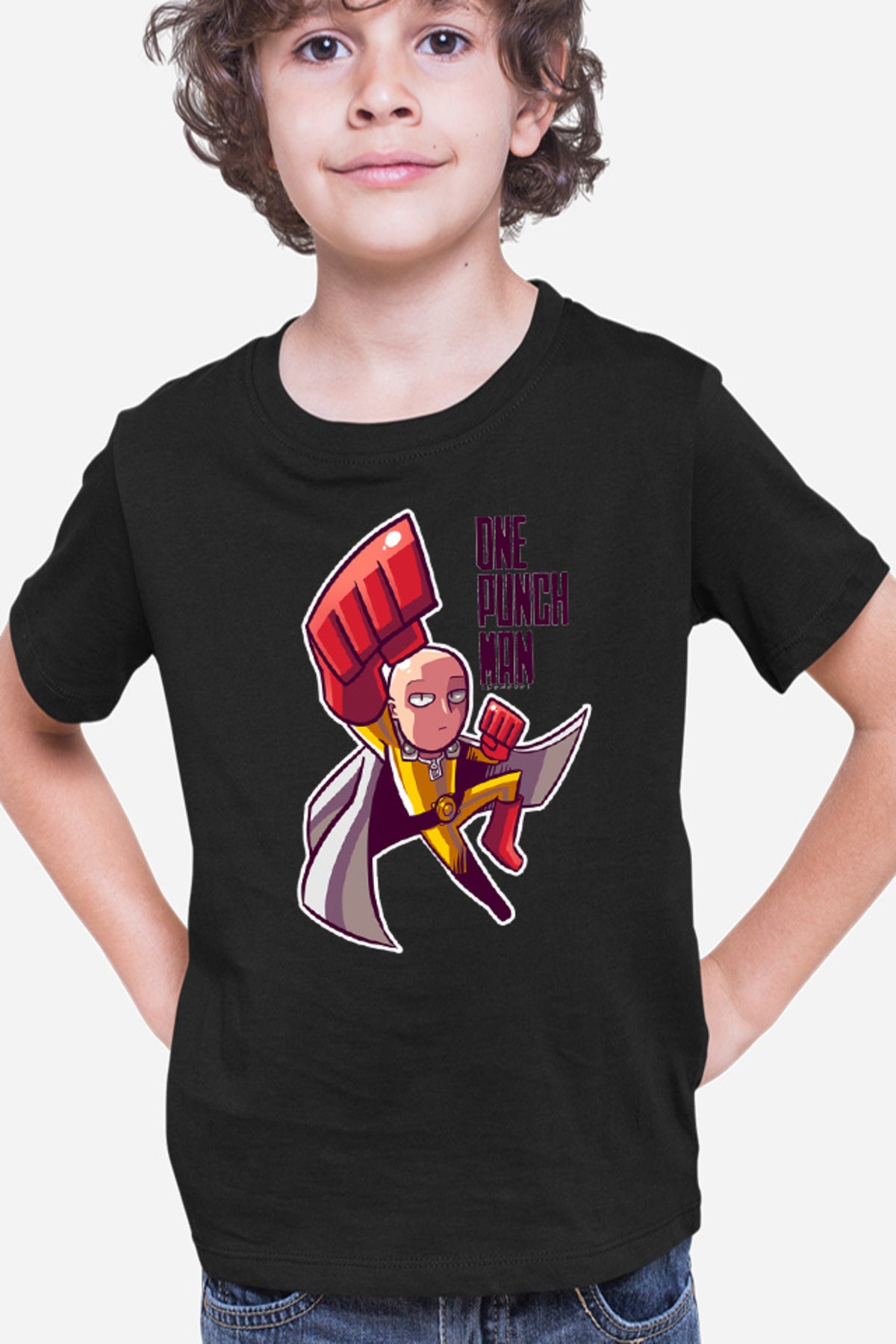 Tricou copii One-Punch Man Hero Tatakae Anime Weeb