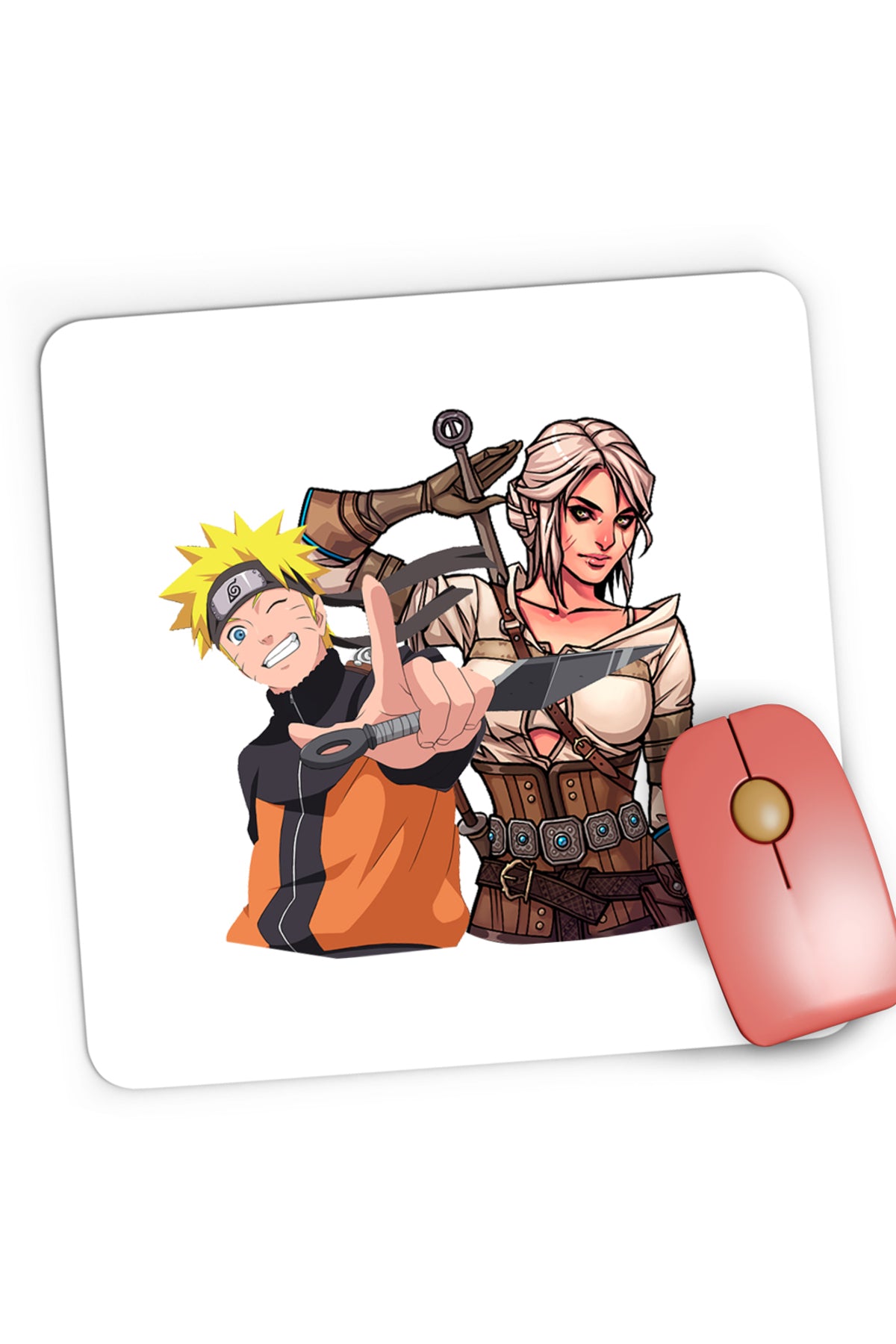 Mousepad Gaming The Witcher Ciri Naruto Shippuden Anime Desene, 21x19 cm