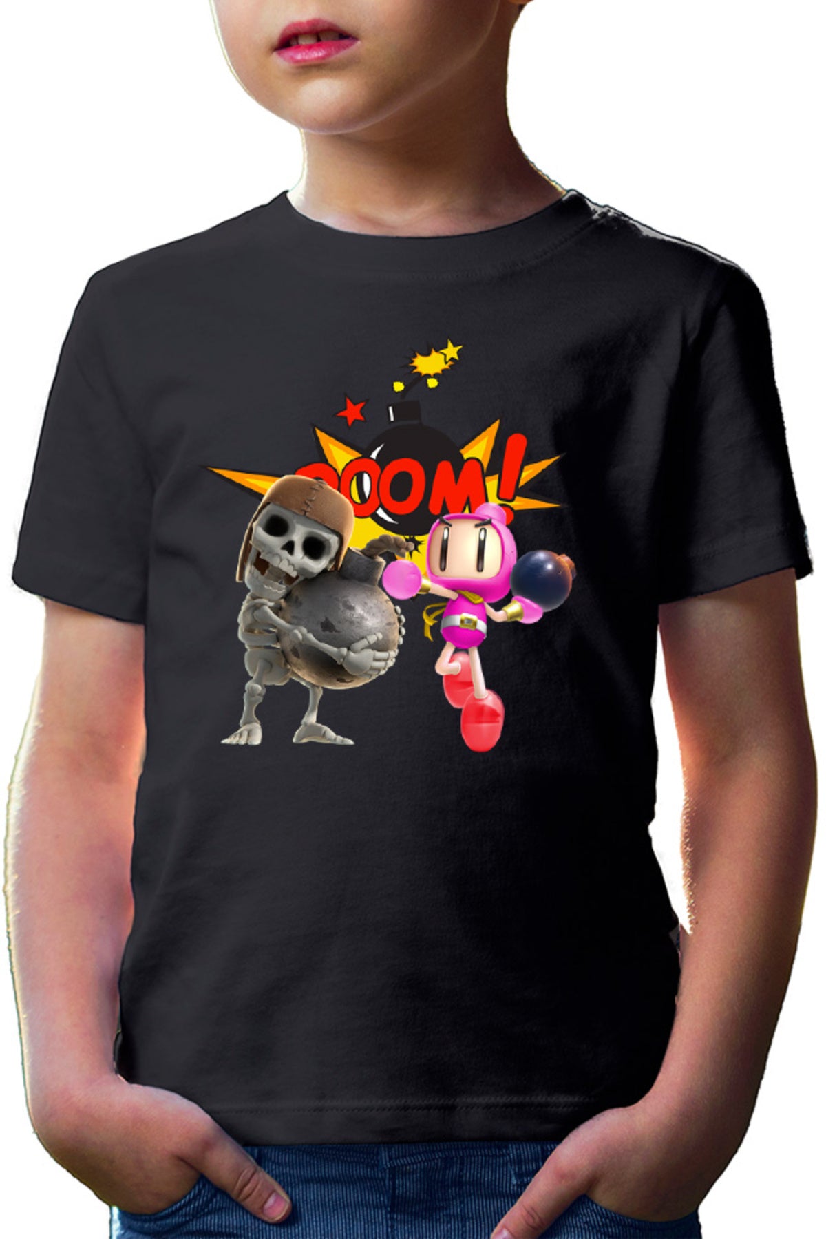 Tricou copii Clash Royale Bomberman Skeleton Special Ability