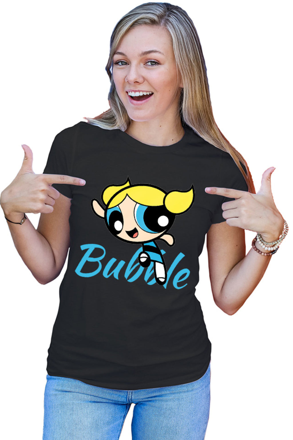 Tricou dama The Powerpuff Girls Bubble Sweet