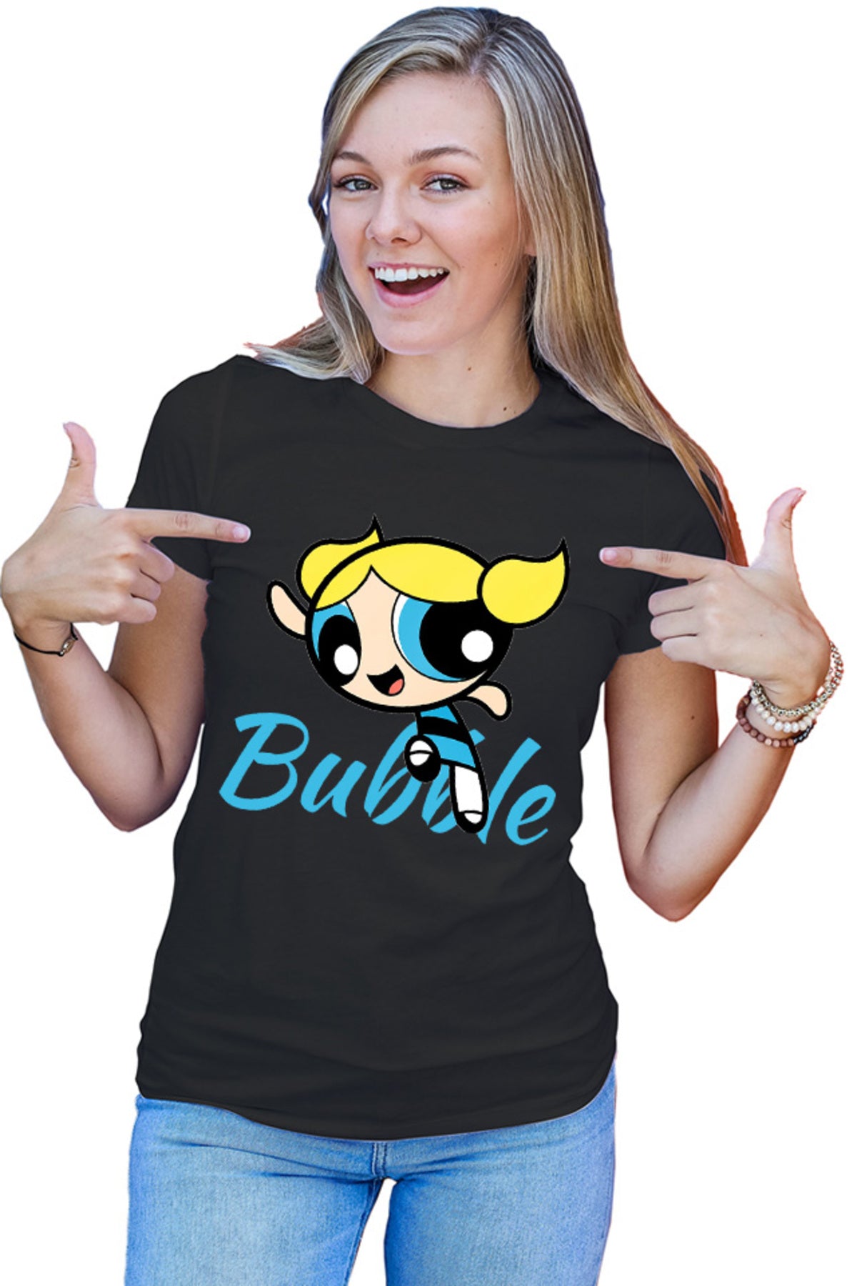 Tricou dama The Powerpuff Girls Bubble Sweet