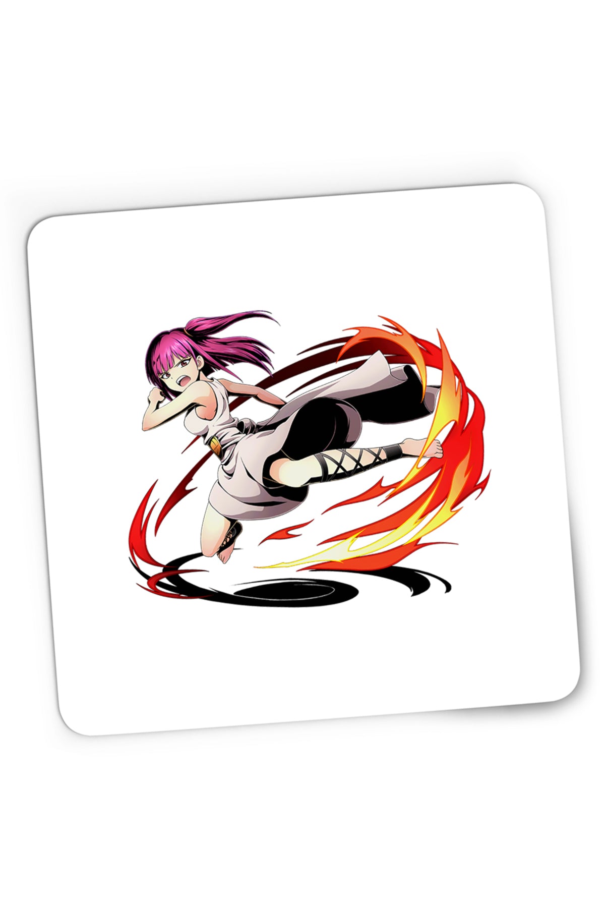 Mousepad Gaming Magi The Labyrinth of Magic Morgiana Fight Leg Fire, 21x19 cm