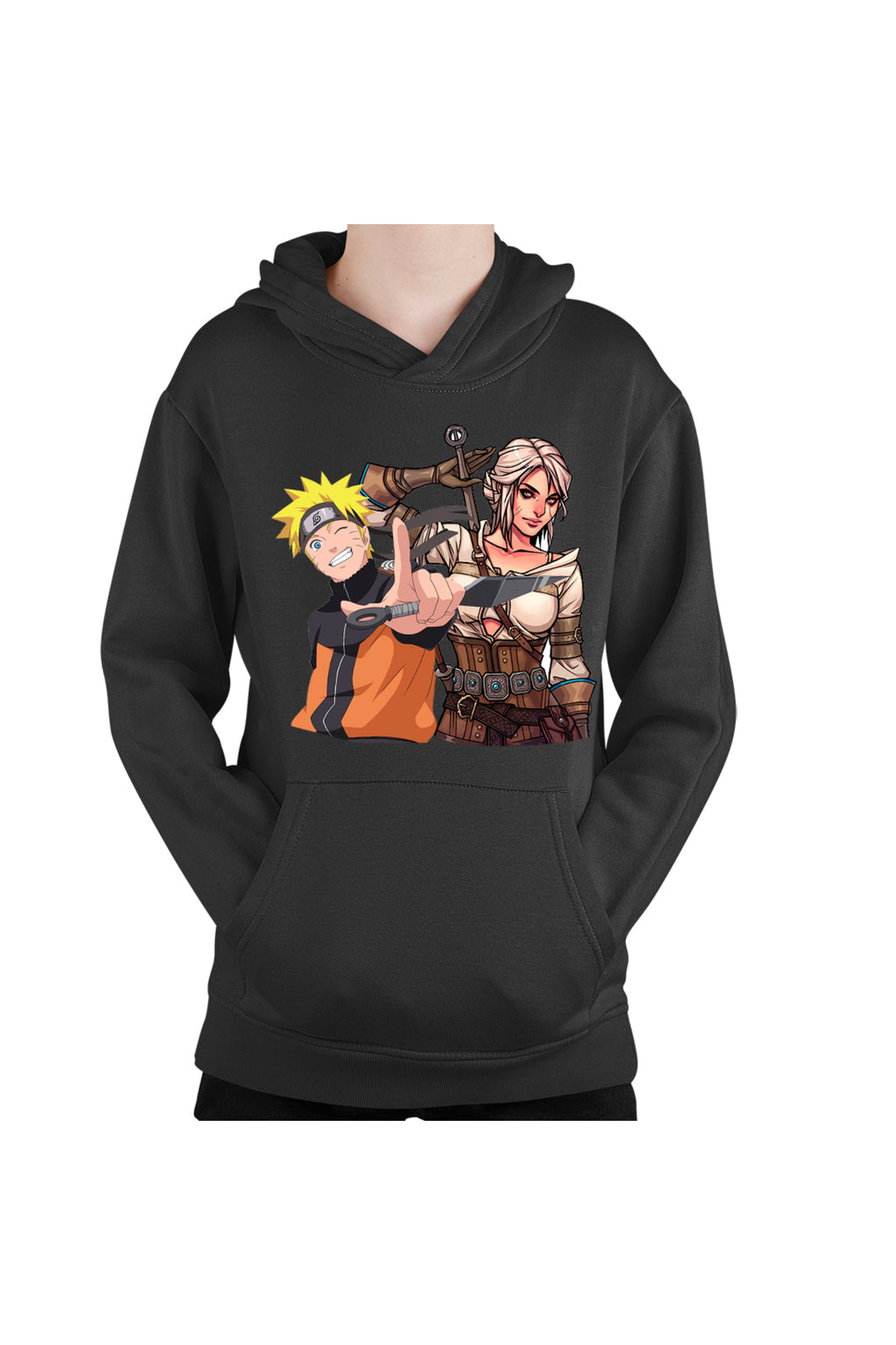 Hanorac copii The Witcher Ciri Naruto Shippuden Anime Desene