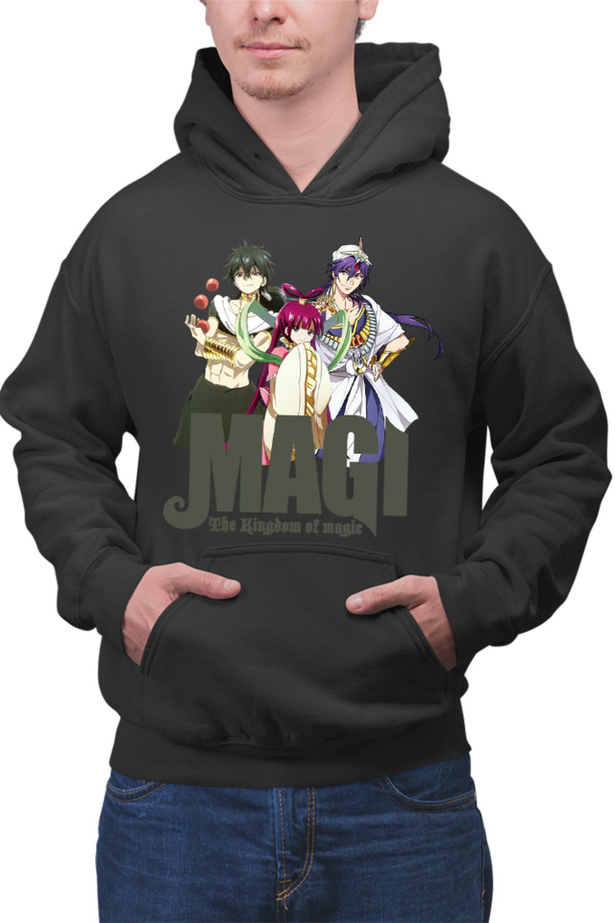 Hanorac barbati Magi The Labyrinth of Magic Kougyoku Queen Judar Sinbad Trio