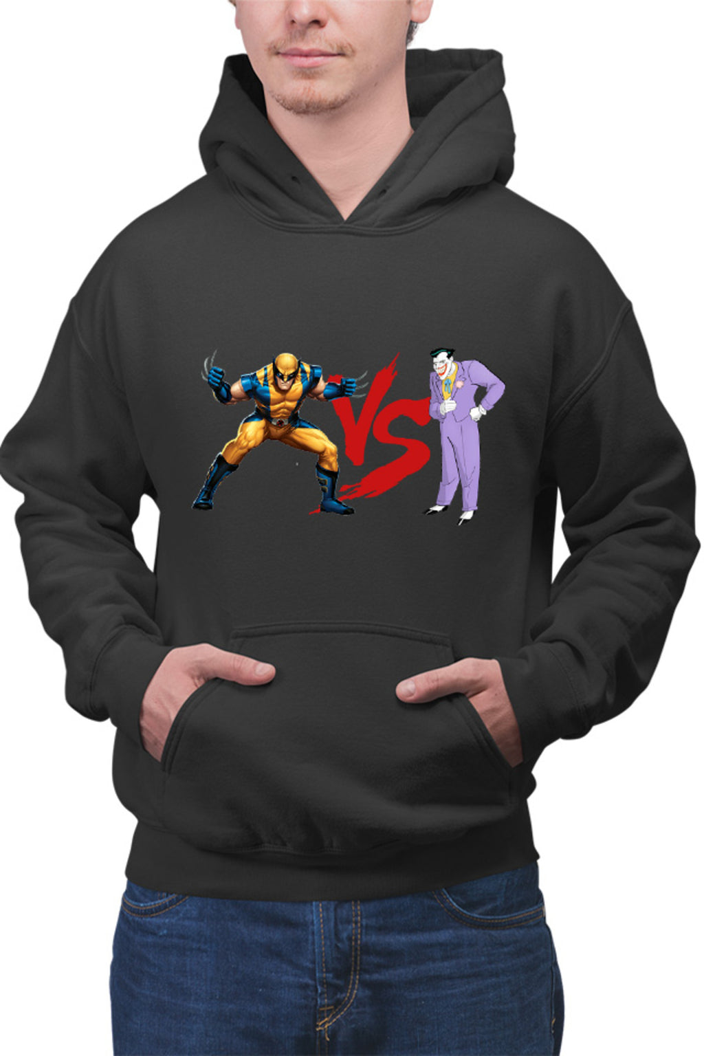 Hanorac barbati Wolverine VS Joker Costume Cartoon