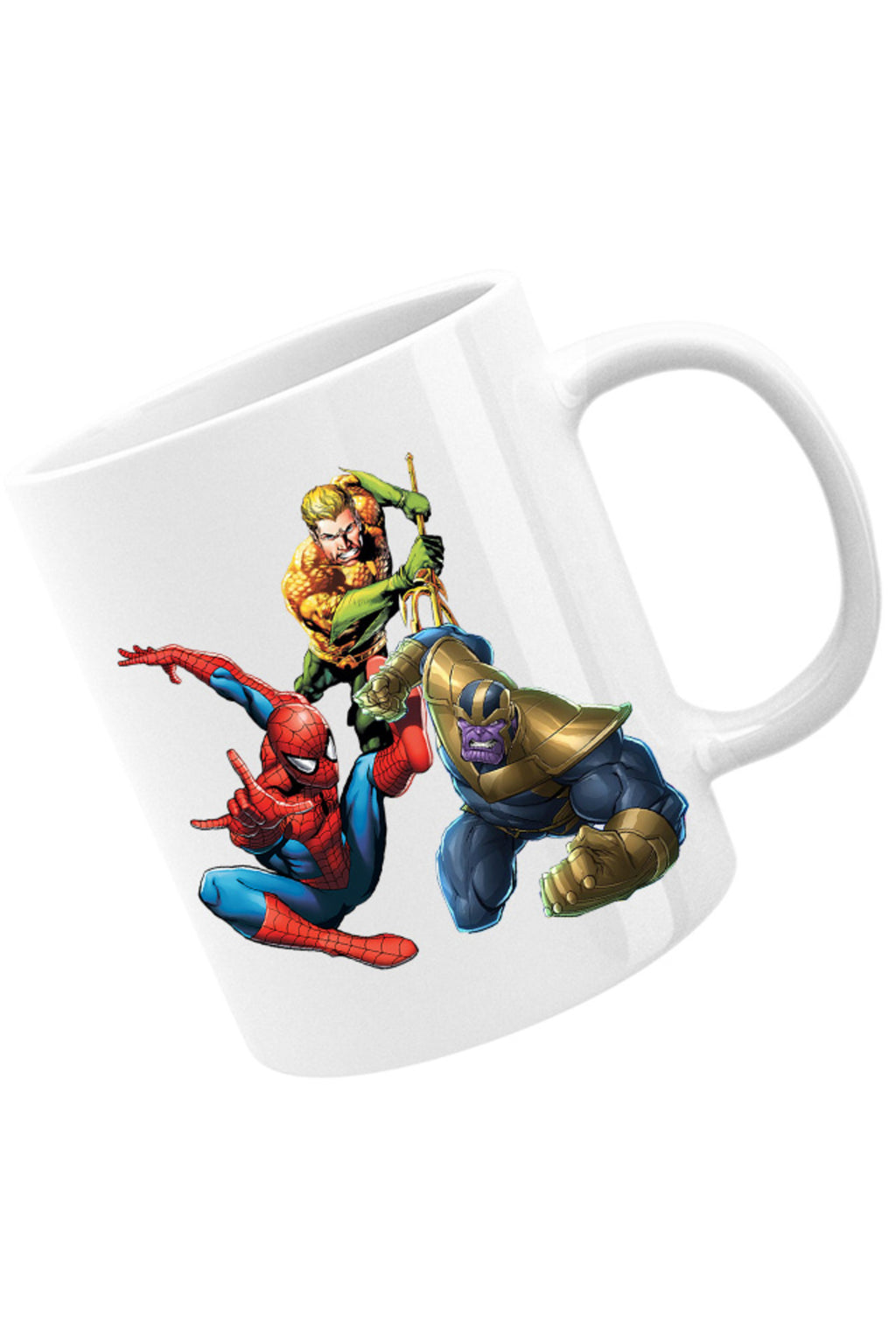 Cana Spiderman Aquaman Thanos Save Earth, alba, 330 ml