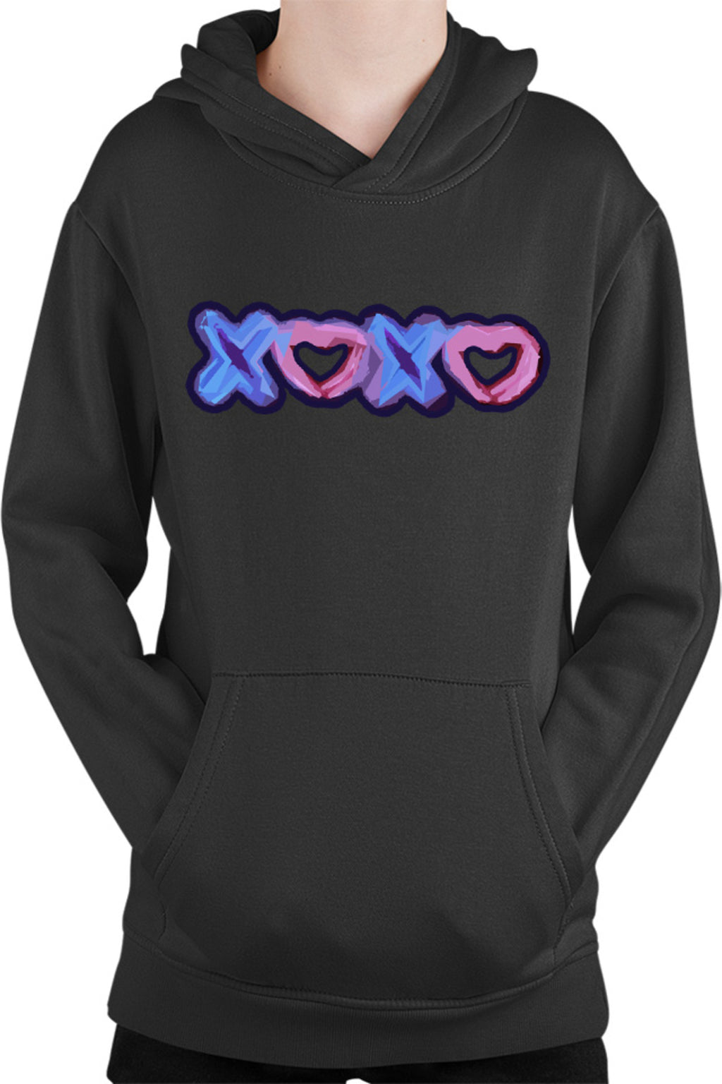 Hanorac copii XOXO Logo Heart Abstract Minimalist Drama