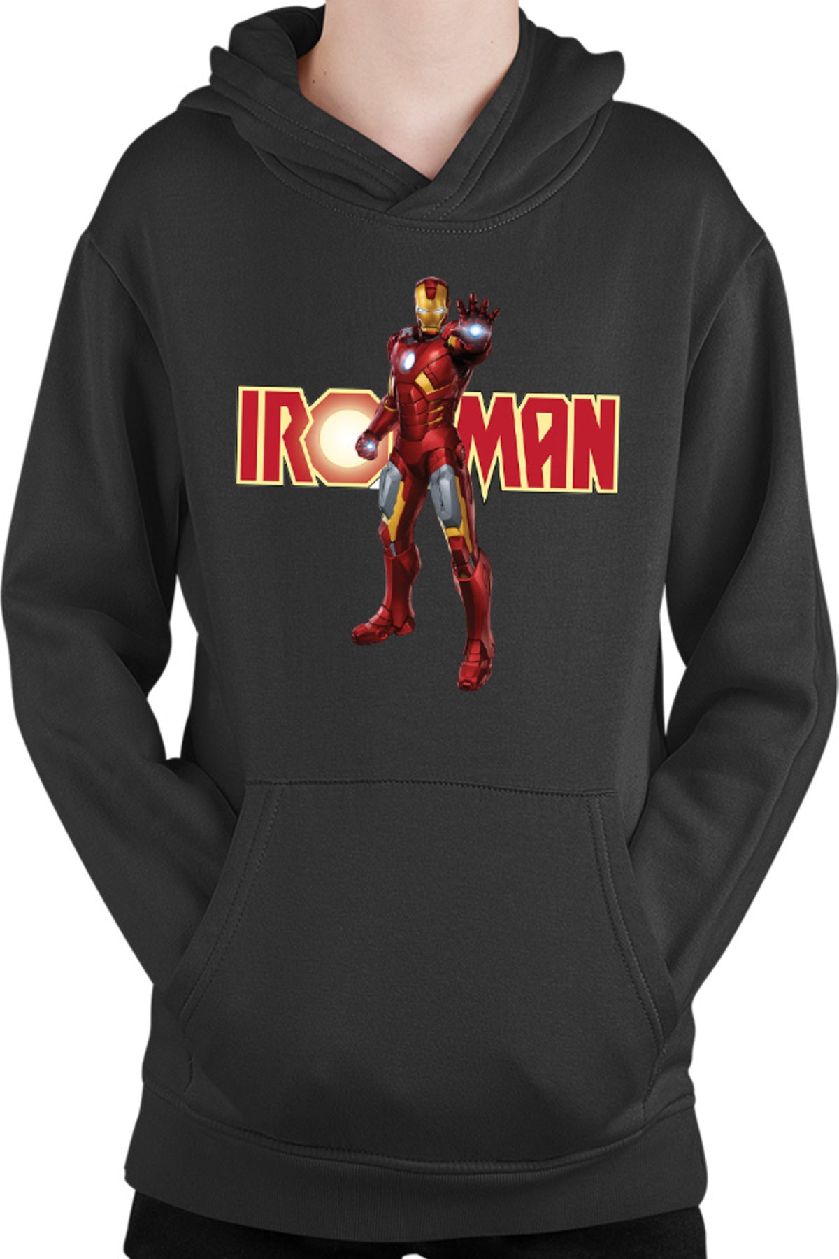 Hanorac copii Ironman Logo Suit Accident American Comic Books