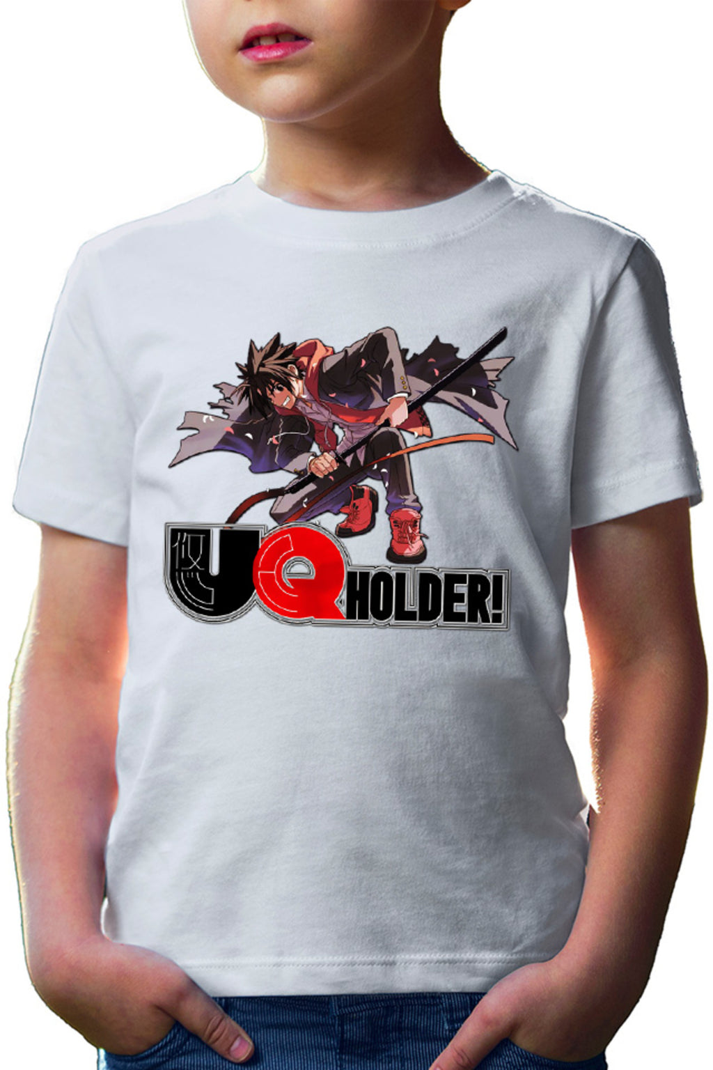 Tricou copii UQ Holder Touta Samurai Katana Jump Fight Japan