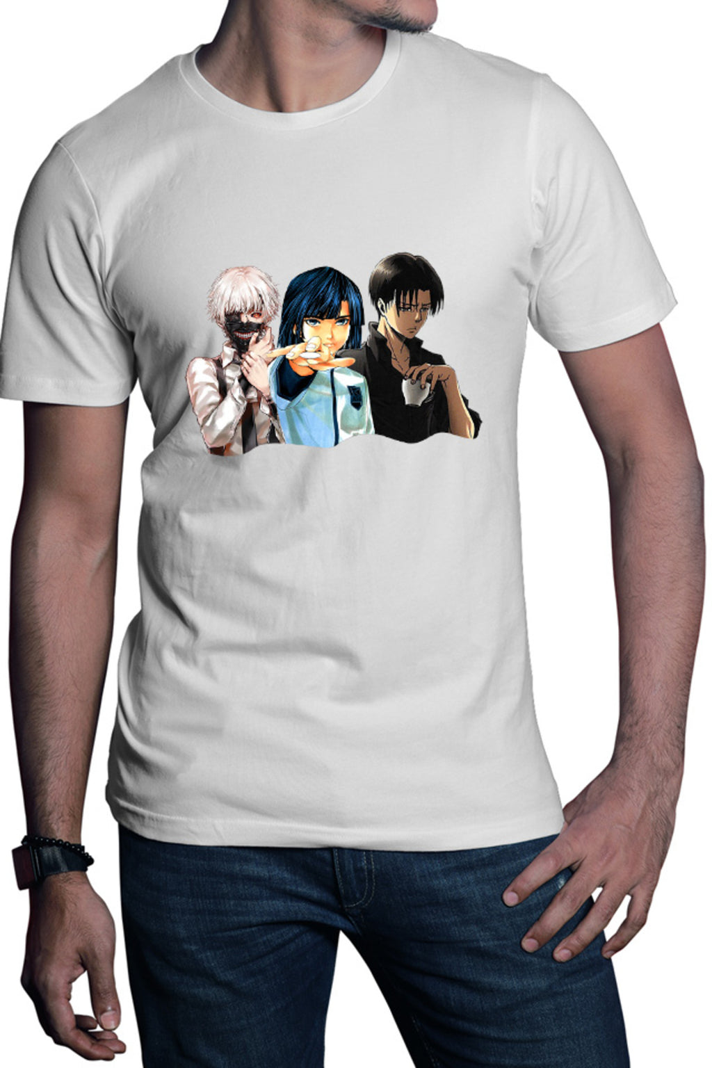 Tricou barbati Hikaru no Go Attack on Titan Levi Tokyo Ghoul Kaneki Akira Coffee