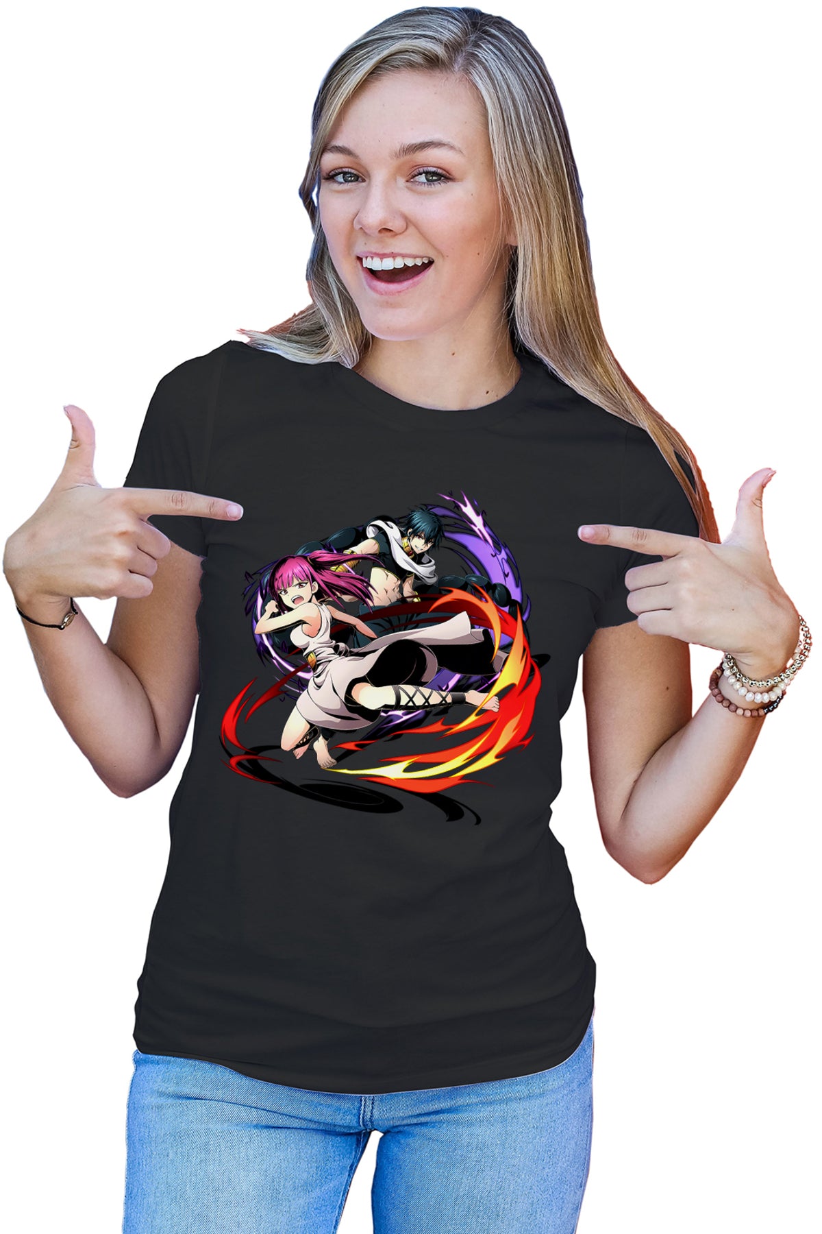 Tricou dama Magi The Labyrinth of Magic Morgiana Fight Judar