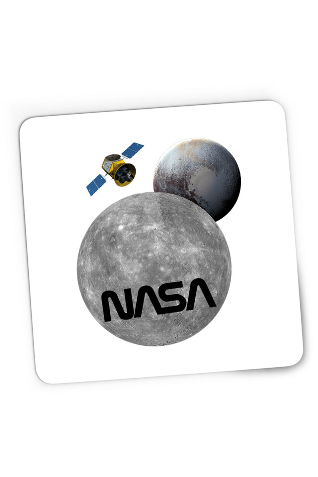 Mousepad Gaming NASA Moon Pluto Space Ship, 21x19 cm