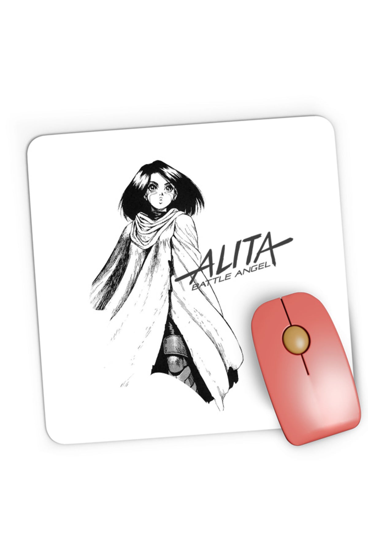 Mousepad Gaming Battle Angel Alita Gally Genos Makoto Ghost Shell Mecha, 21x19 cm