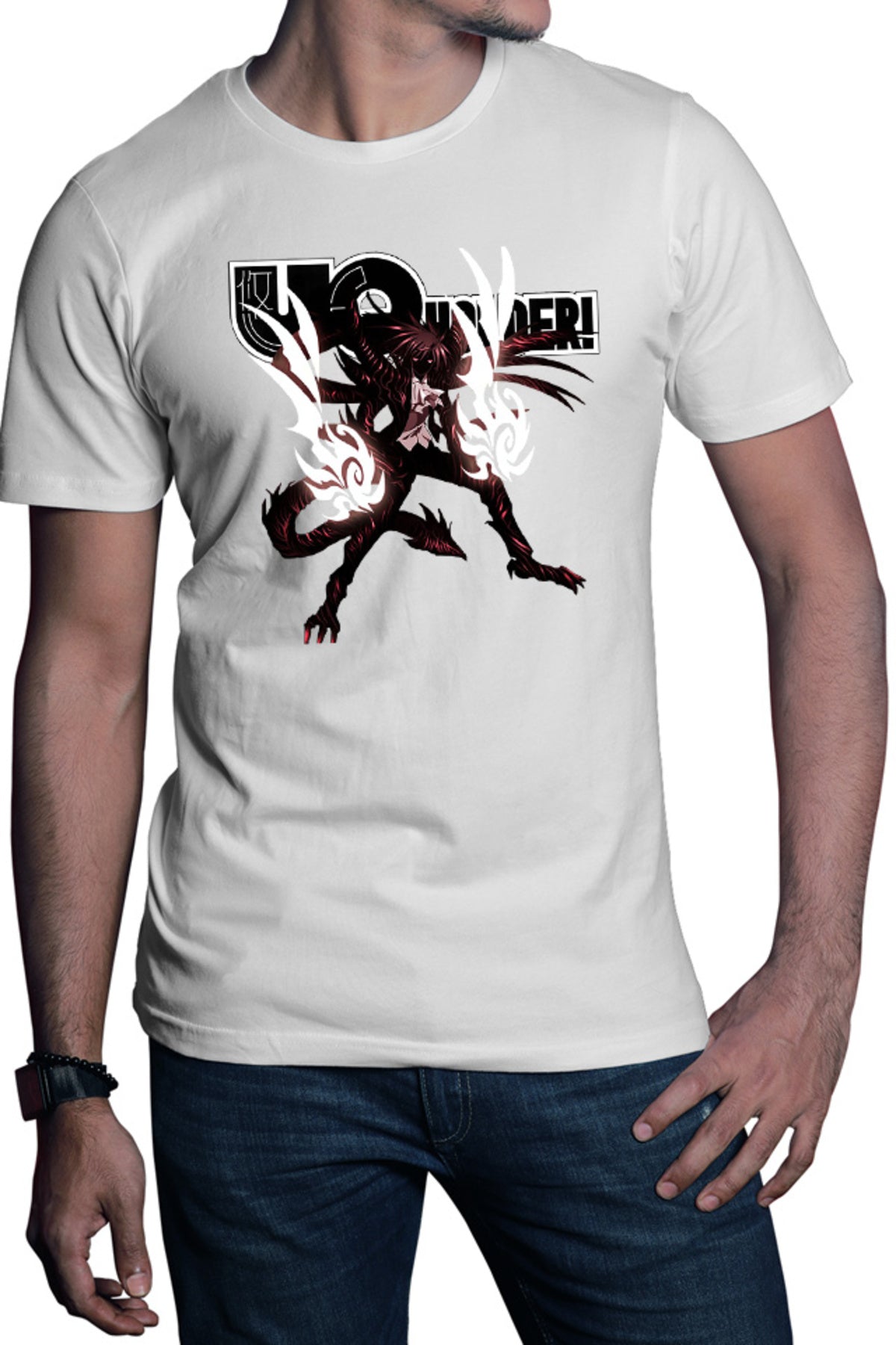 Tricou barbati UQ Holder Touta Demon Form Sci-Fi Youkai Samurai