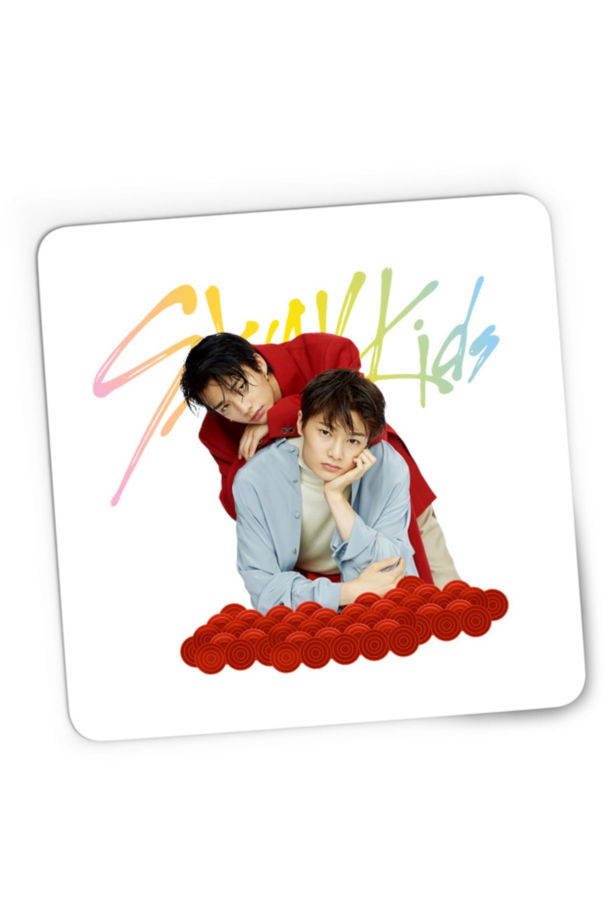Mousepad Gaming Stray Kids Hyunjin IN Dazed Coats Logo Dancers, 21x19 cm