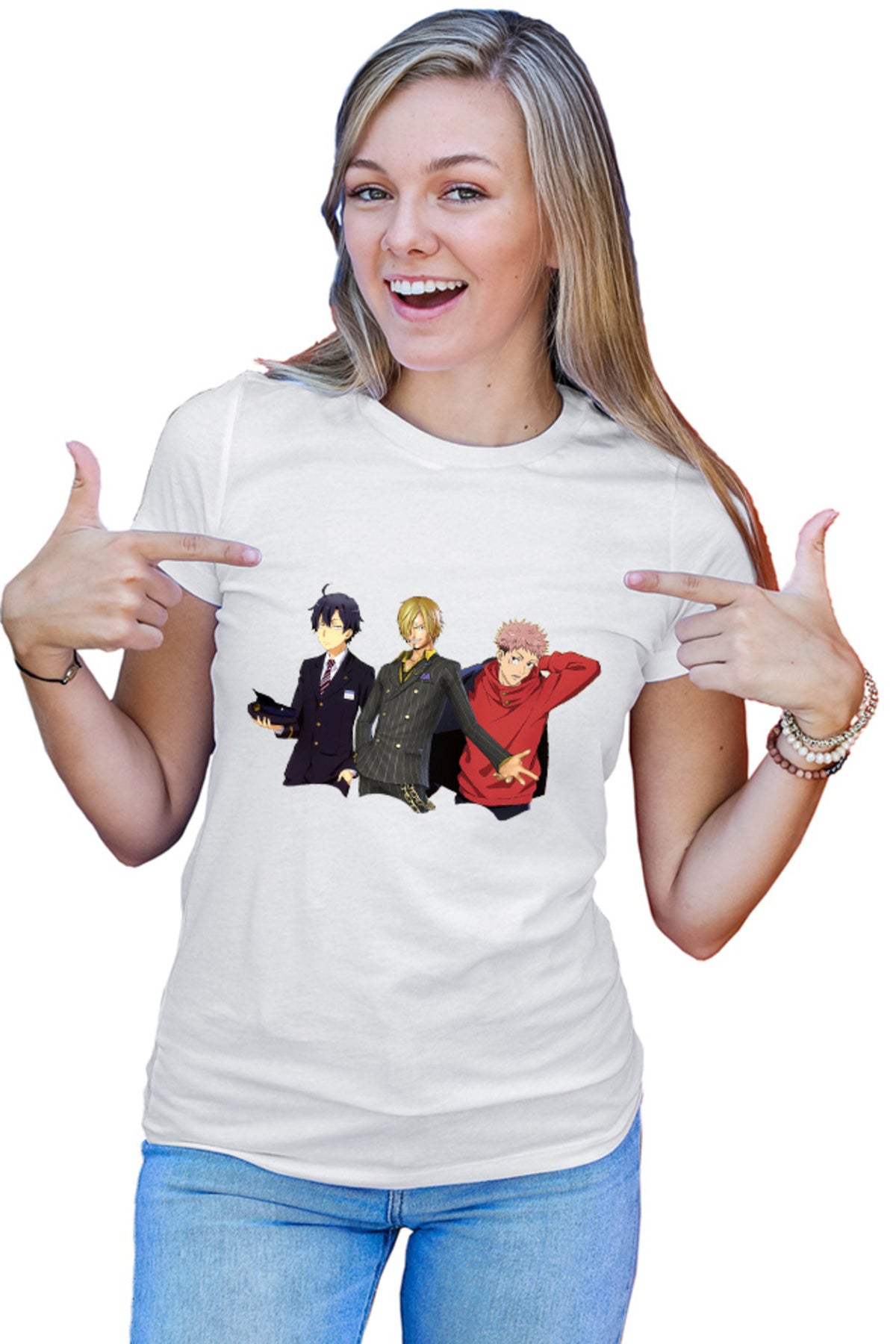 Tricou dama OreGairu Hikigaya Jujutsu Kaisen Itadori One Piece
