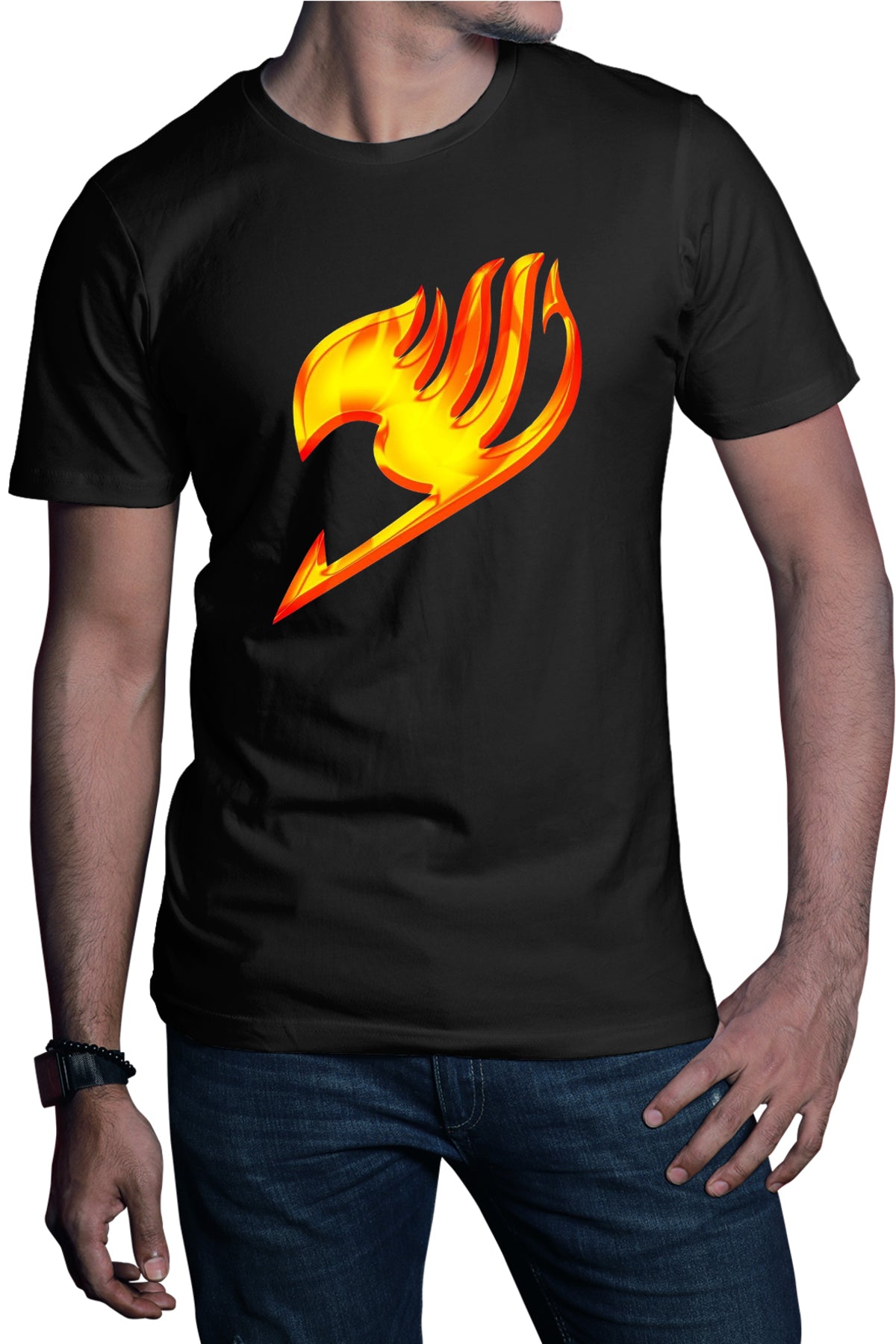 Tricou barbati Fairy Tail Emblem Dragon Logo Anime