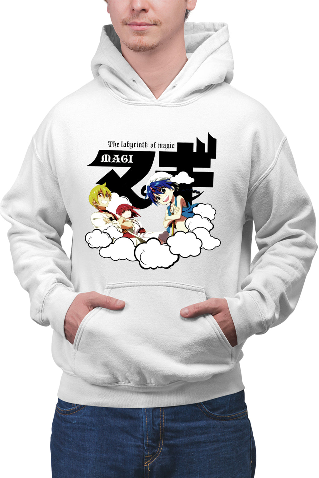 Hanorac barbati Magi The Labyrinth of Magic Protagonists Group Clouds