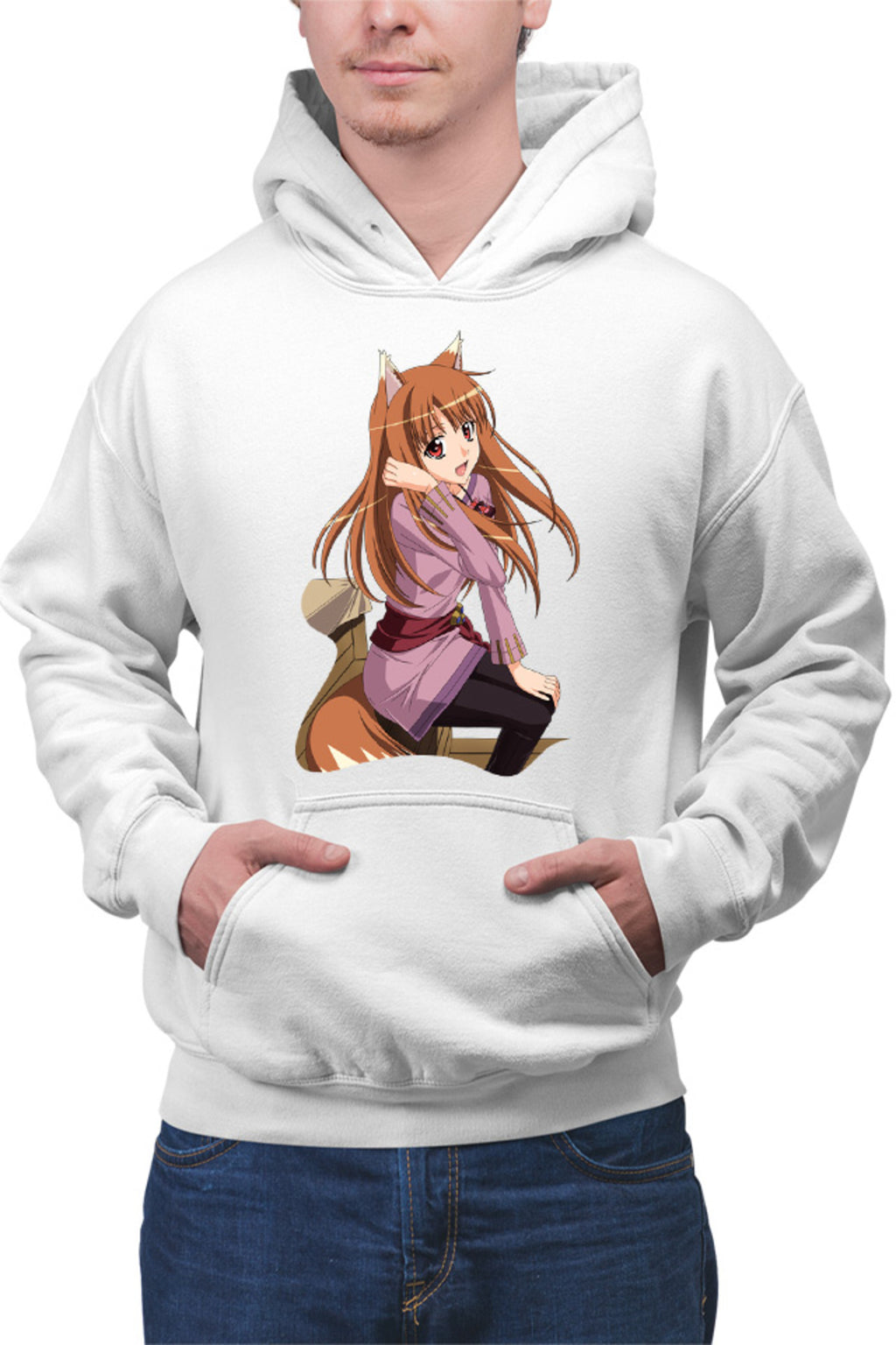 Hanorac barbati Spice And Wolf Holo Desene Anime