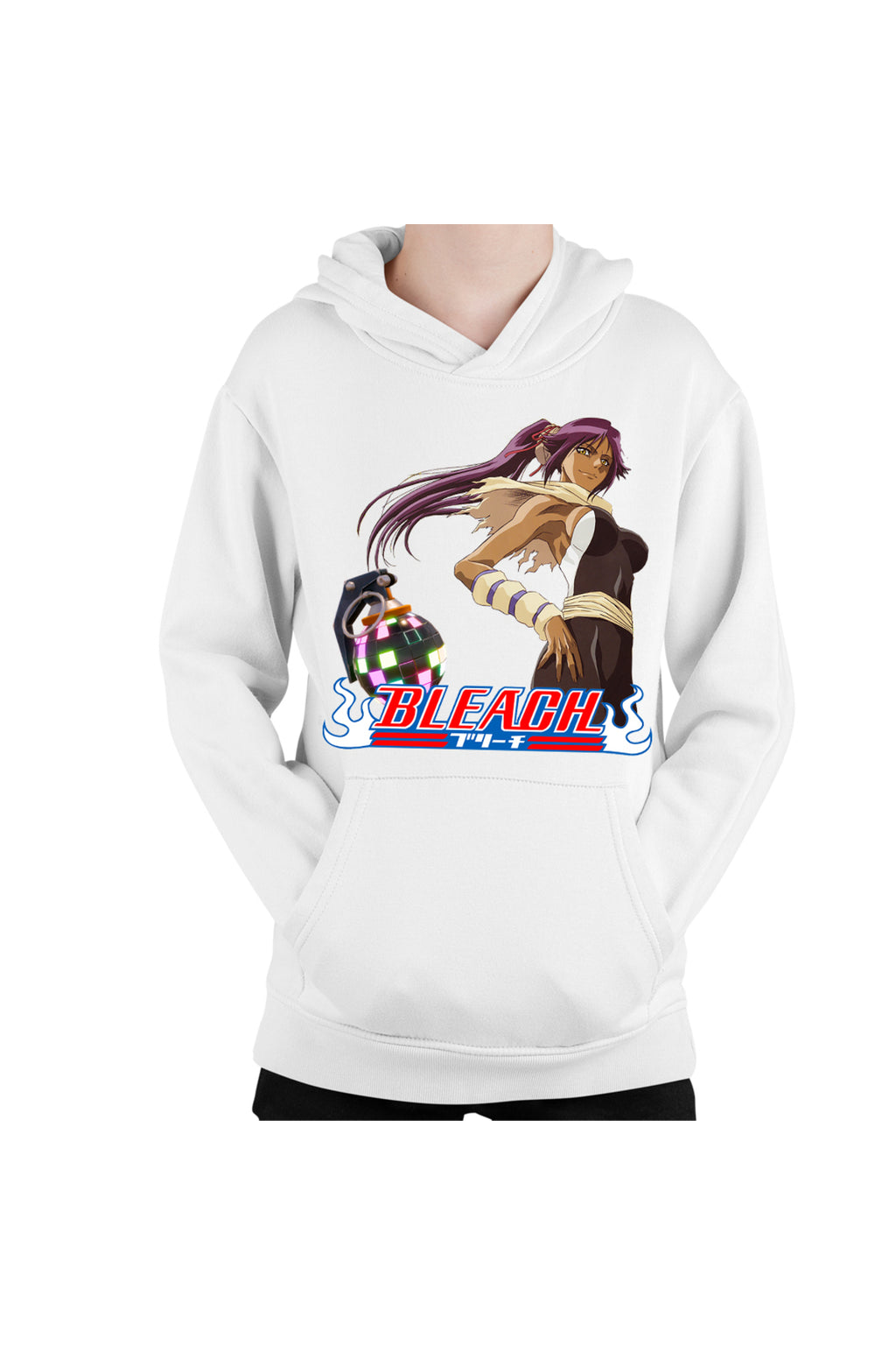 Hanorac copii Bleach Yoruichi Shihouin Fortnite Magenta Bomb