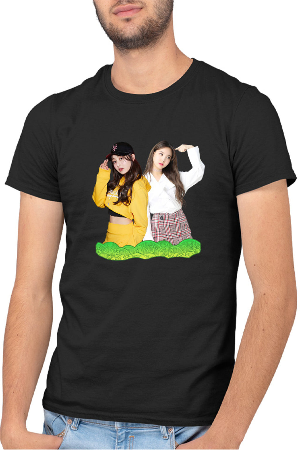Tricou barbati Twice Nayeon Jihyo Icon Wave Cute Girls Dancers