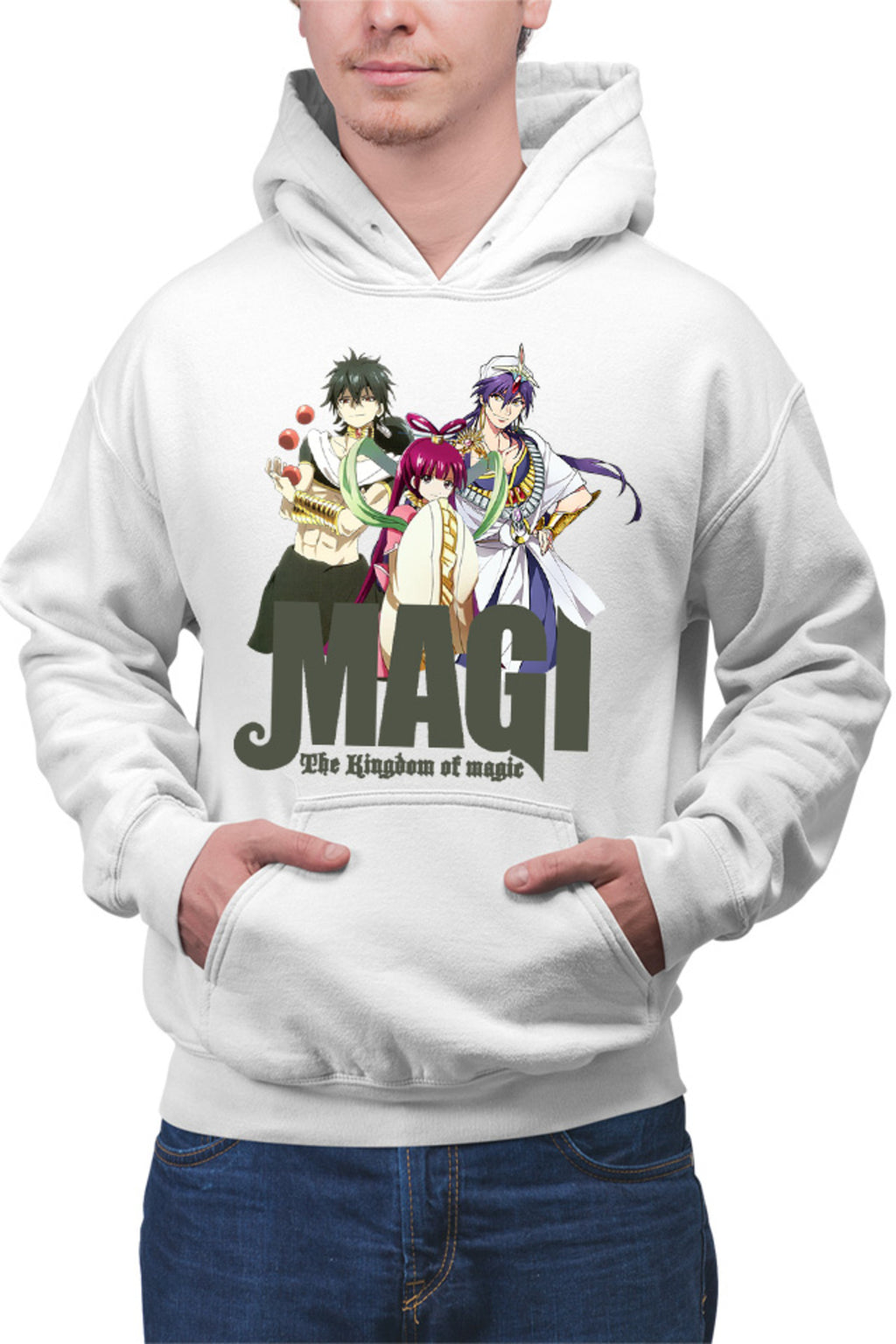 Hanorac barbati Magi The Labyrinth of Magic Kougyoku Queen Judar Sinbad Trio