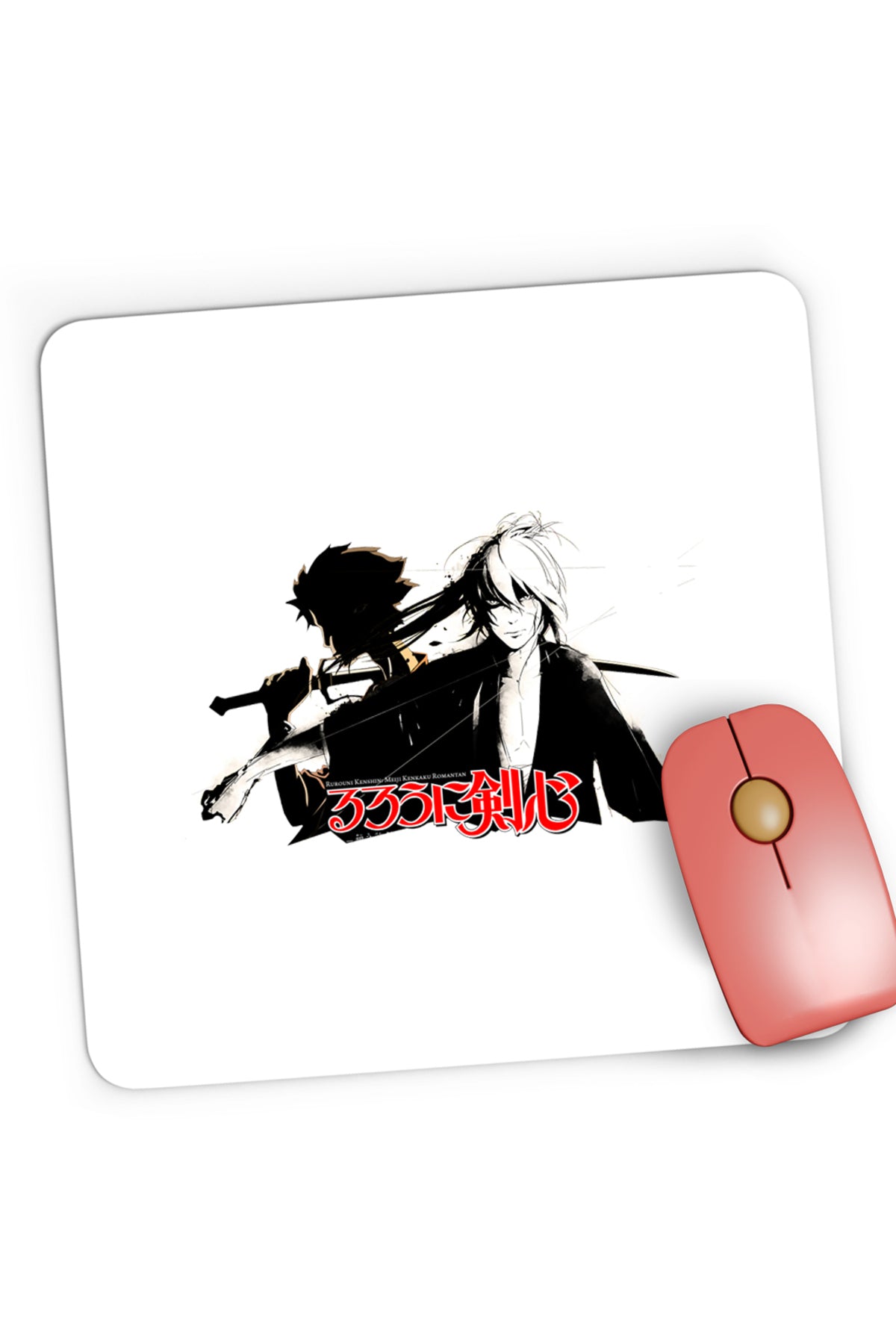 Mousepad Gaming Rurouni Kenshin Anime Cute Mugen Contrast, 21x19 cm