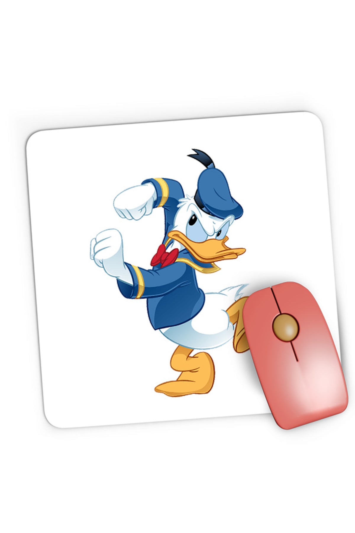 Mousepad Gaming Donald Duck Angry Disney Pixar Toy Children, 21x19 cm