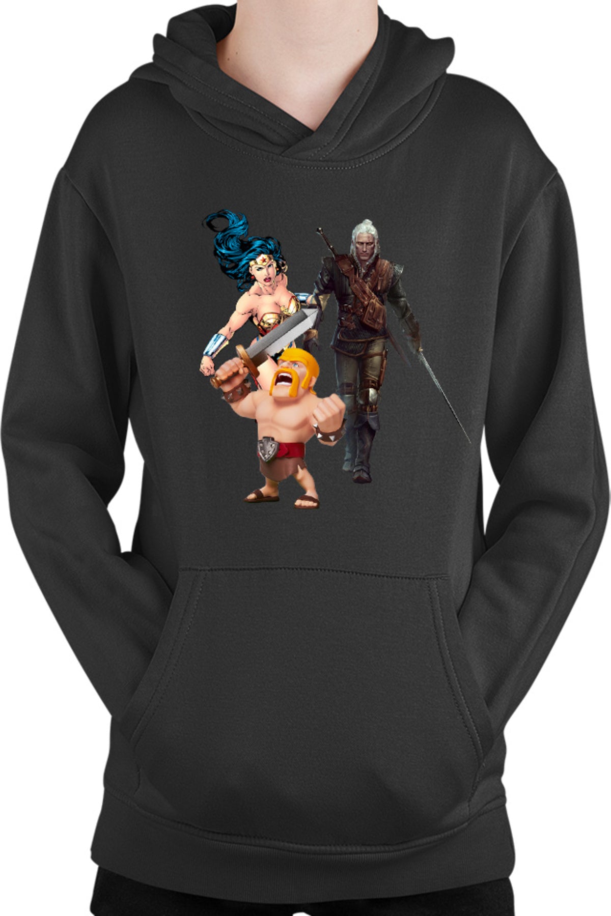 Hanorac copii Clash of Clans Witcher Wonder Woman Infantry