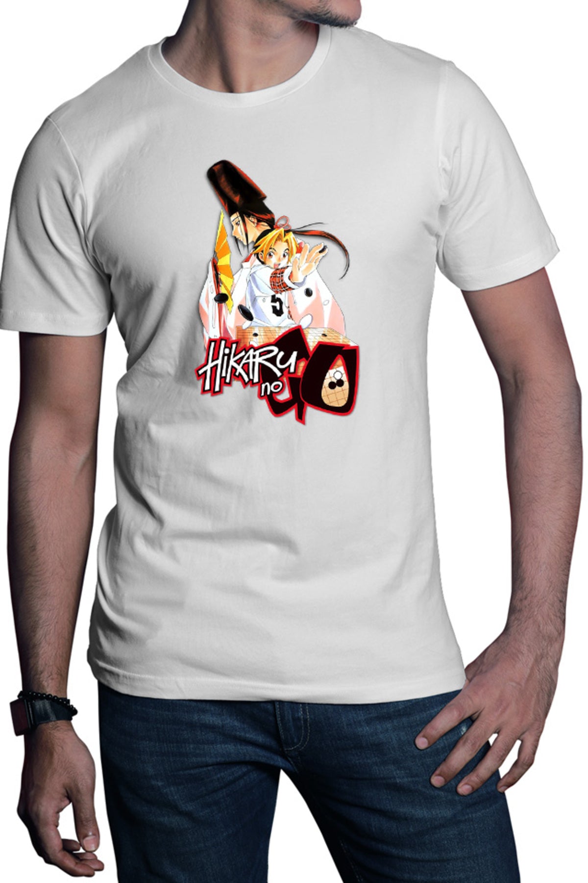 Tricou barbati Hikaru no Go Fujiwara Kimono Traditional Hat Strategy Cosplay