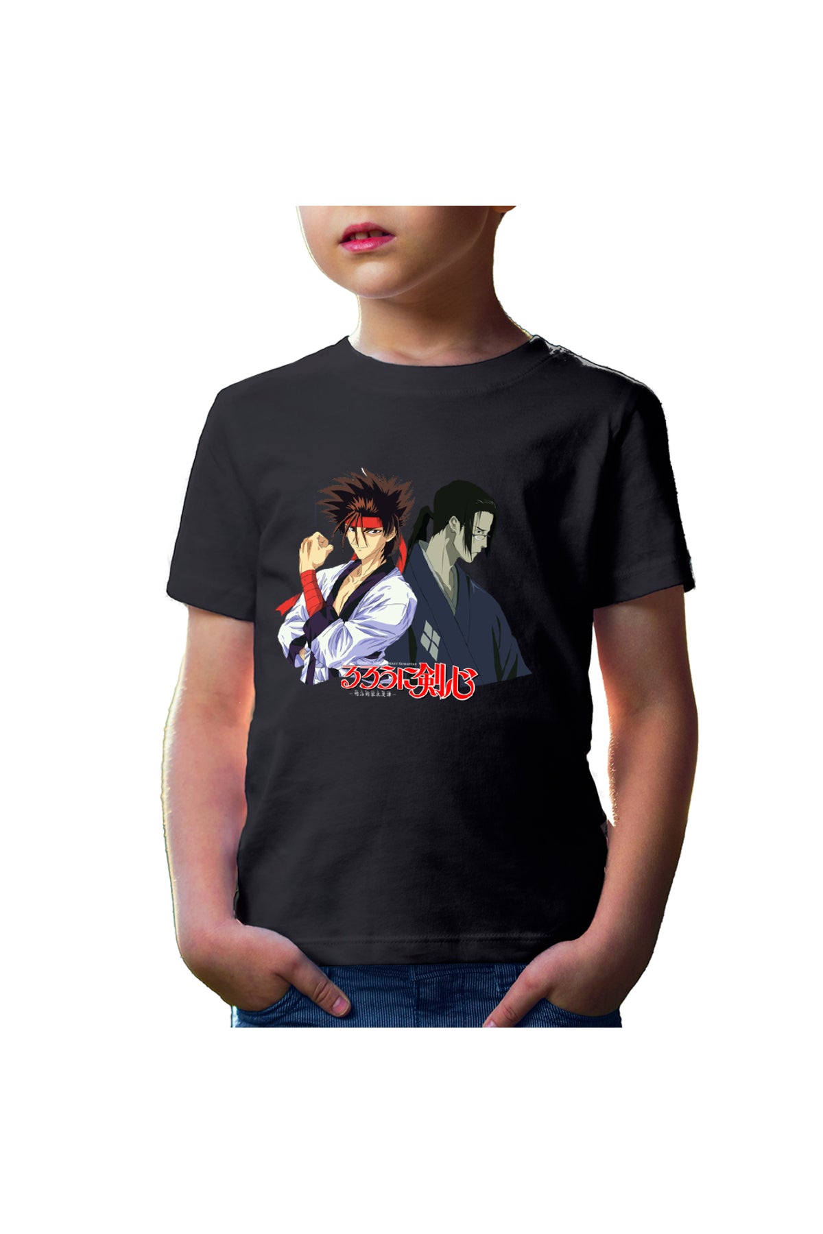 Tricou copii Rurouni Kenshin Sanosuke Jin Duo Anime