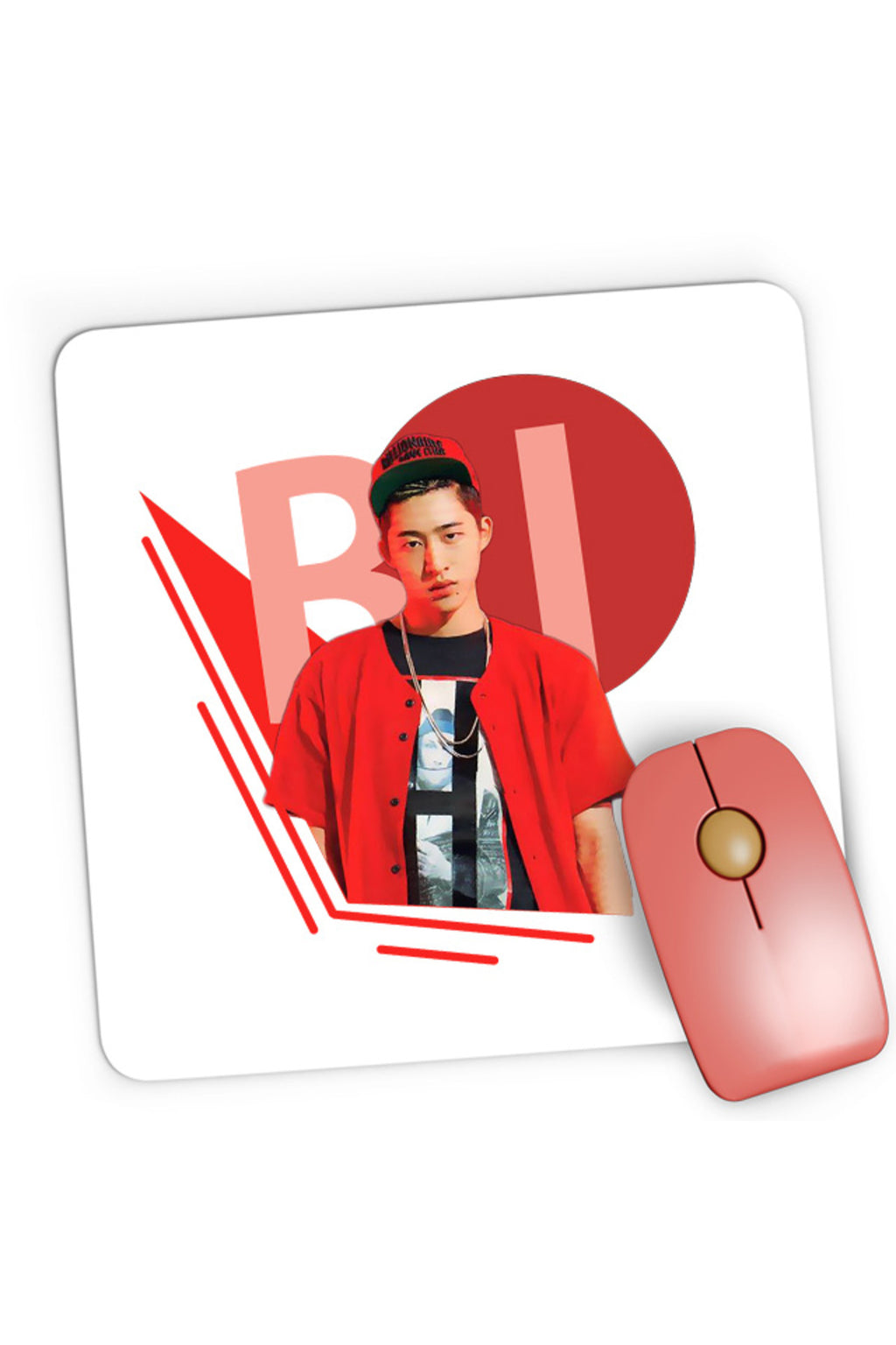 Mousepad Gaming iKon B.I. Rapper Korean Singer Kim Han-bin, 21x19 cm
